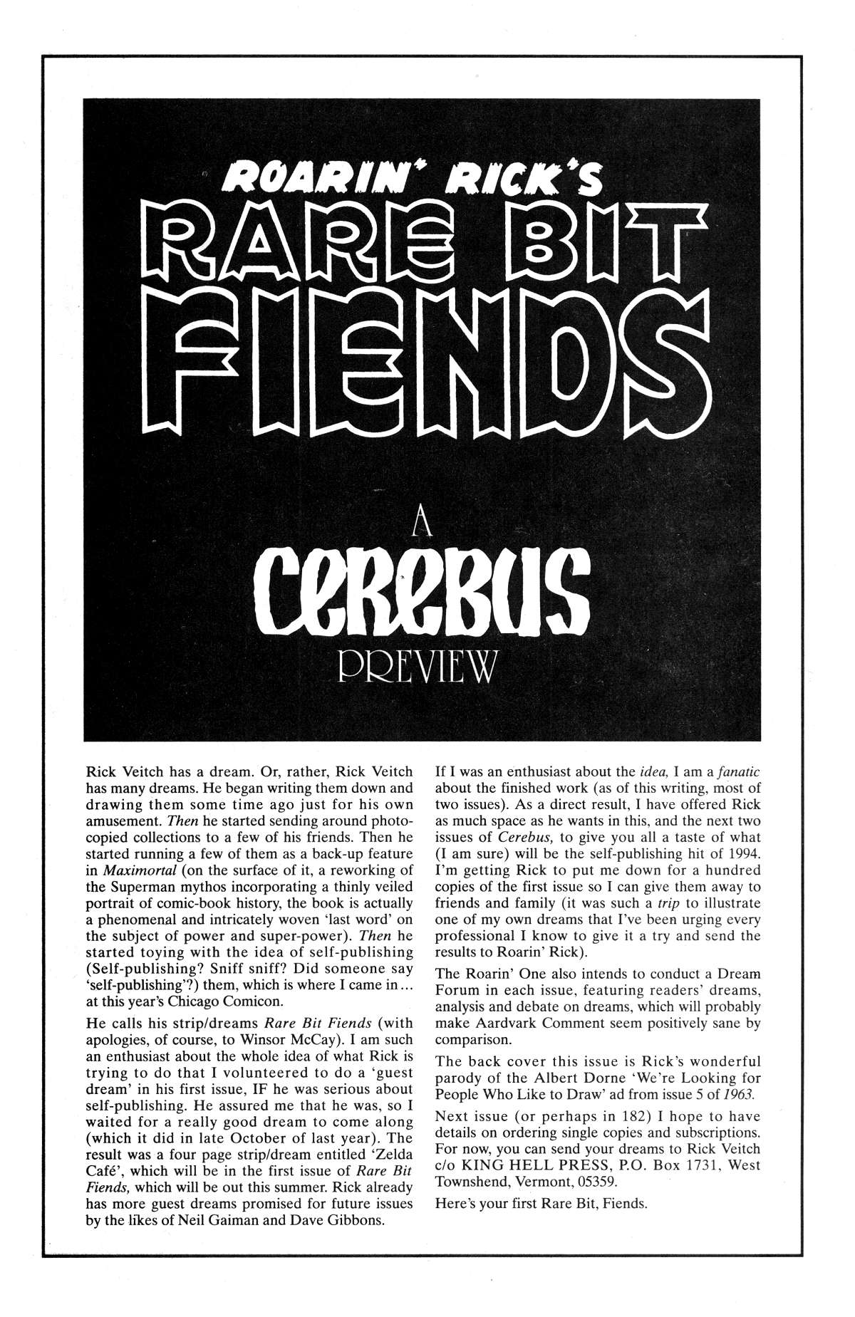 Cerebus Issue #180 #179 - English 30