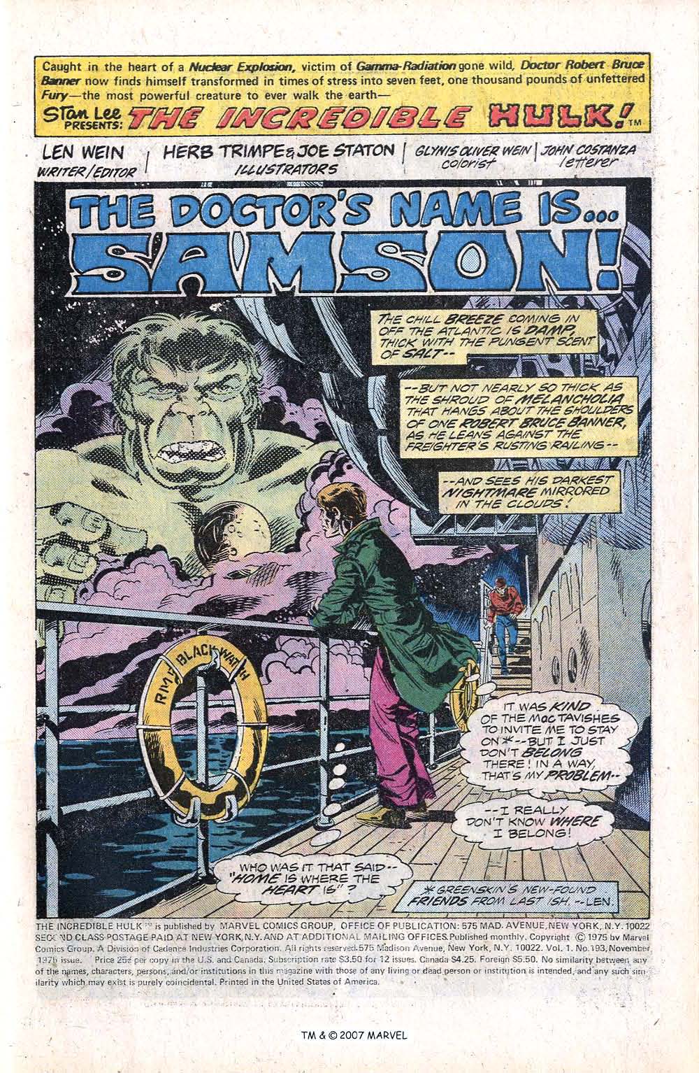 Read online The Incredible Hulk (1968) comic -  Issue #193 - 3