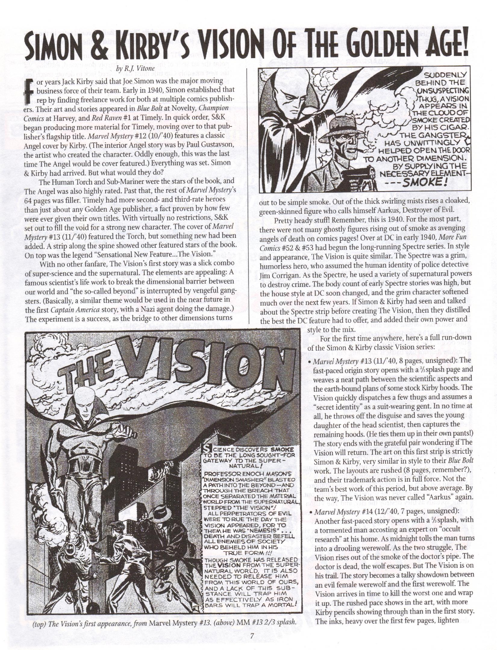 Read online The Jack Kirby Collector comic -  Issue #13 - 7