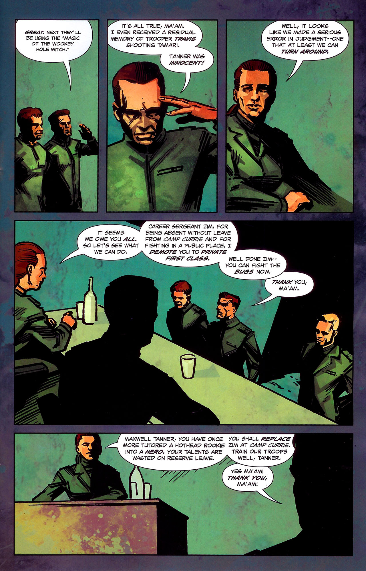 Read online Starship Troopers: Damaged Justice comic -  Issue #4 - 9