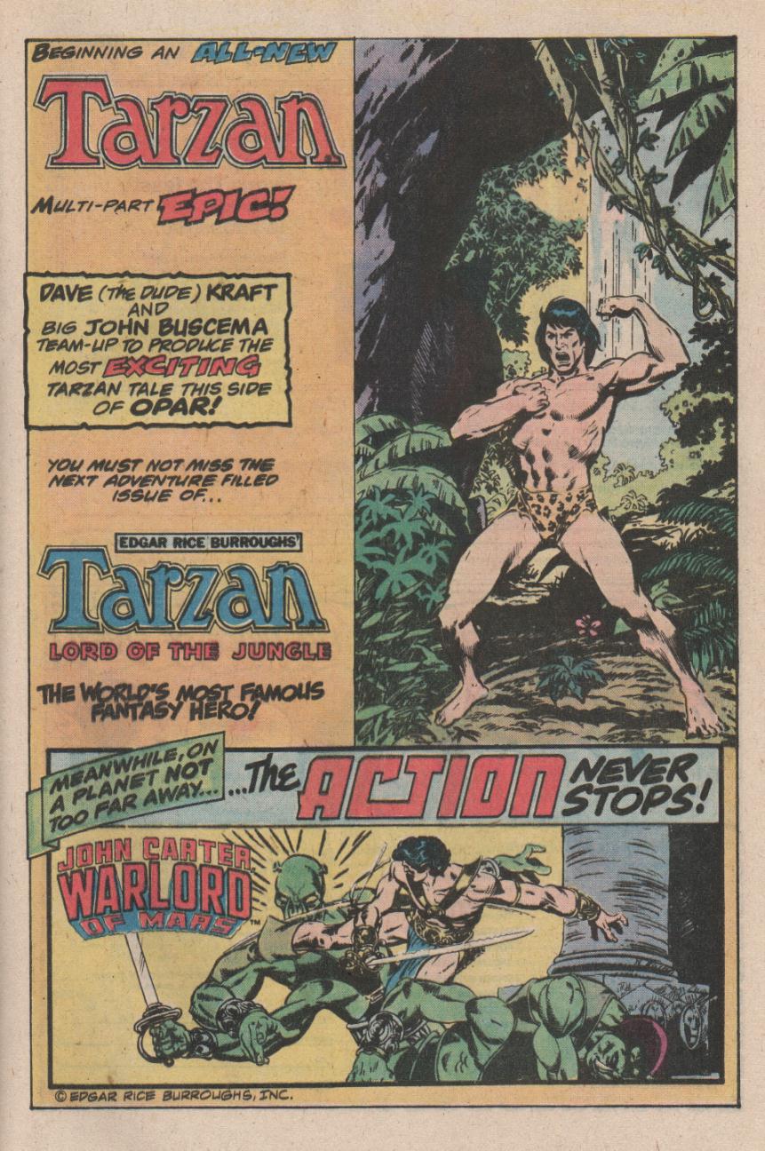 Read online Tarzan (1977) comic -  Issue #16 - 13