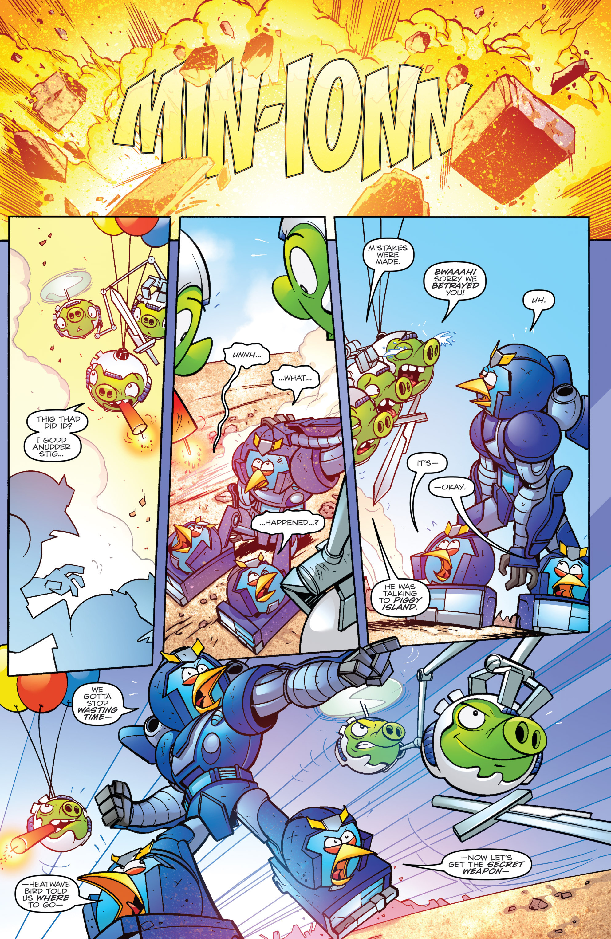 Read online Angry Birds Transformers comic -  Issue #4 - 12