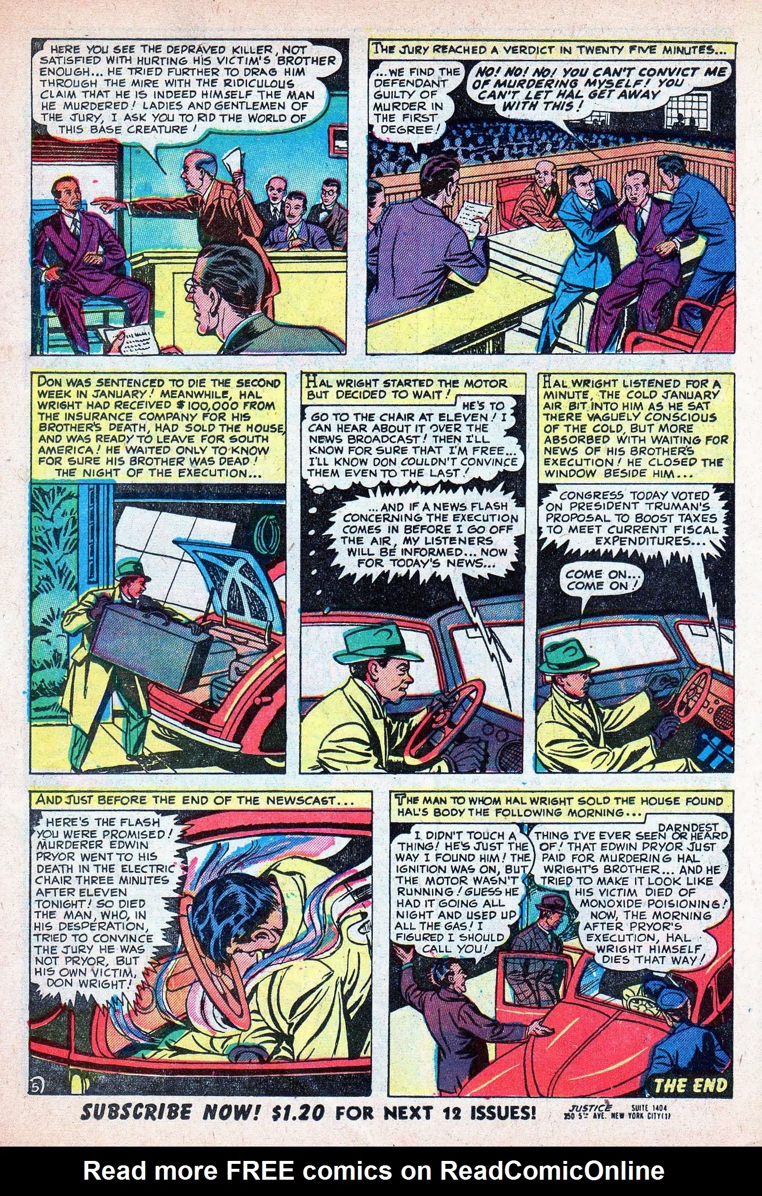 Read online Justice (1947) comic -  Issue #24 - 26