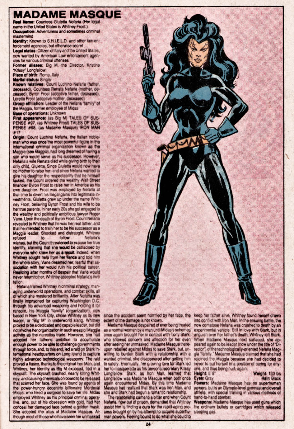 Read online The Official Handbook of the Marvel Universe comic -  Issue #6 - 25