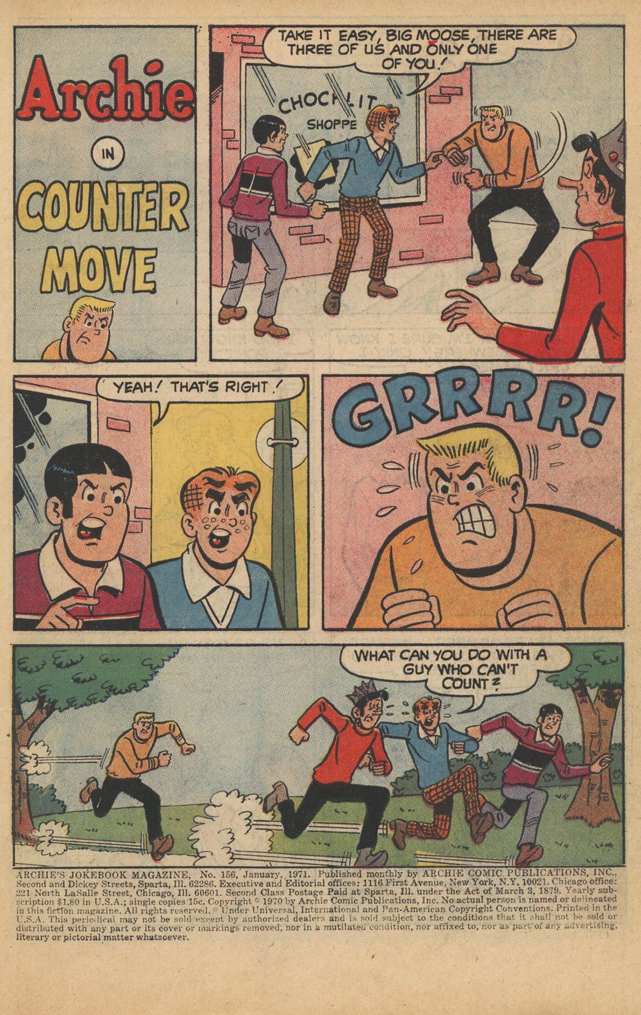 Read online Archie's Joke Book Magazine comic -  Issue #156 - 3