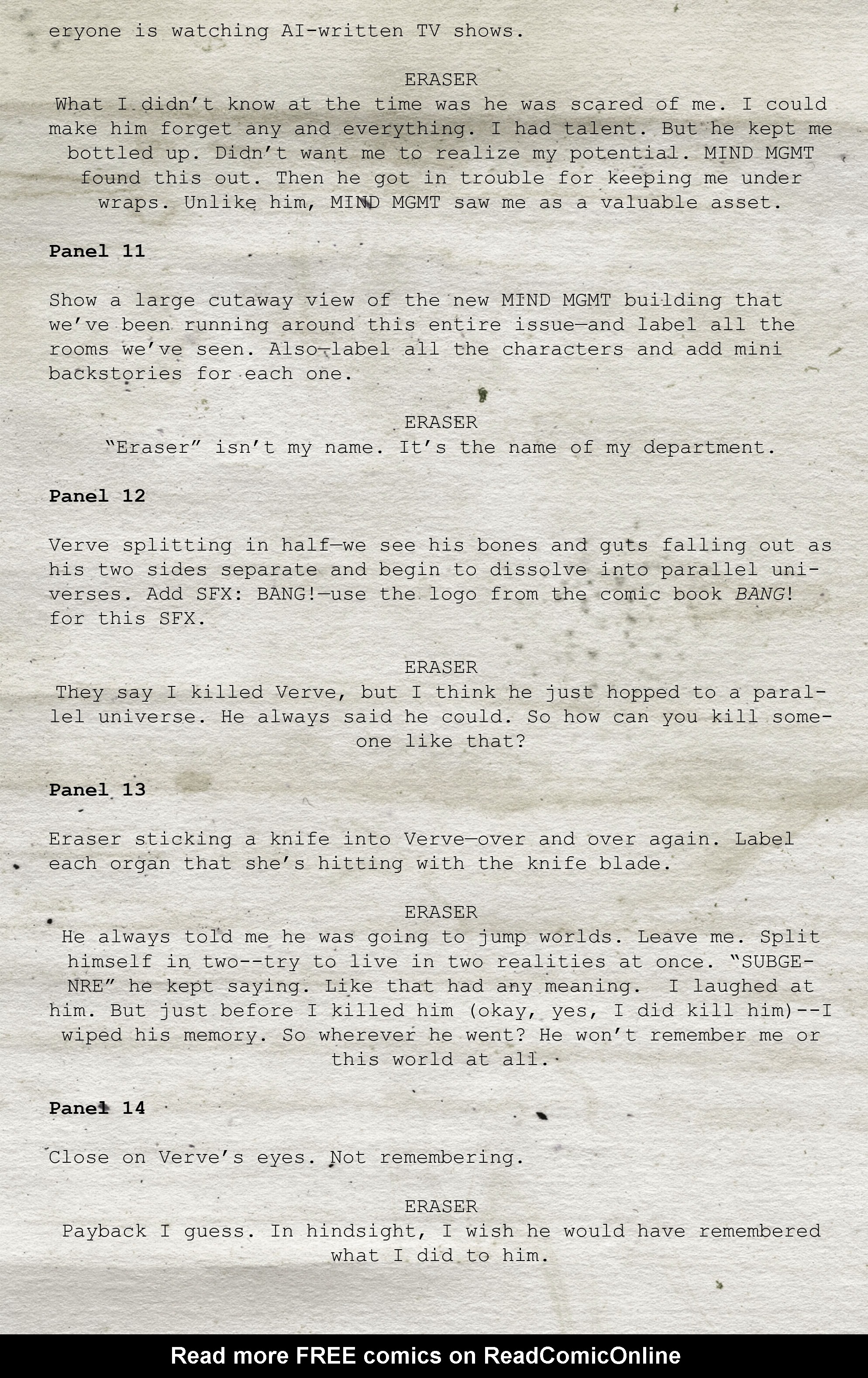 Read online Mind MGMT: Bootleg comic -  Issue #1 - 29