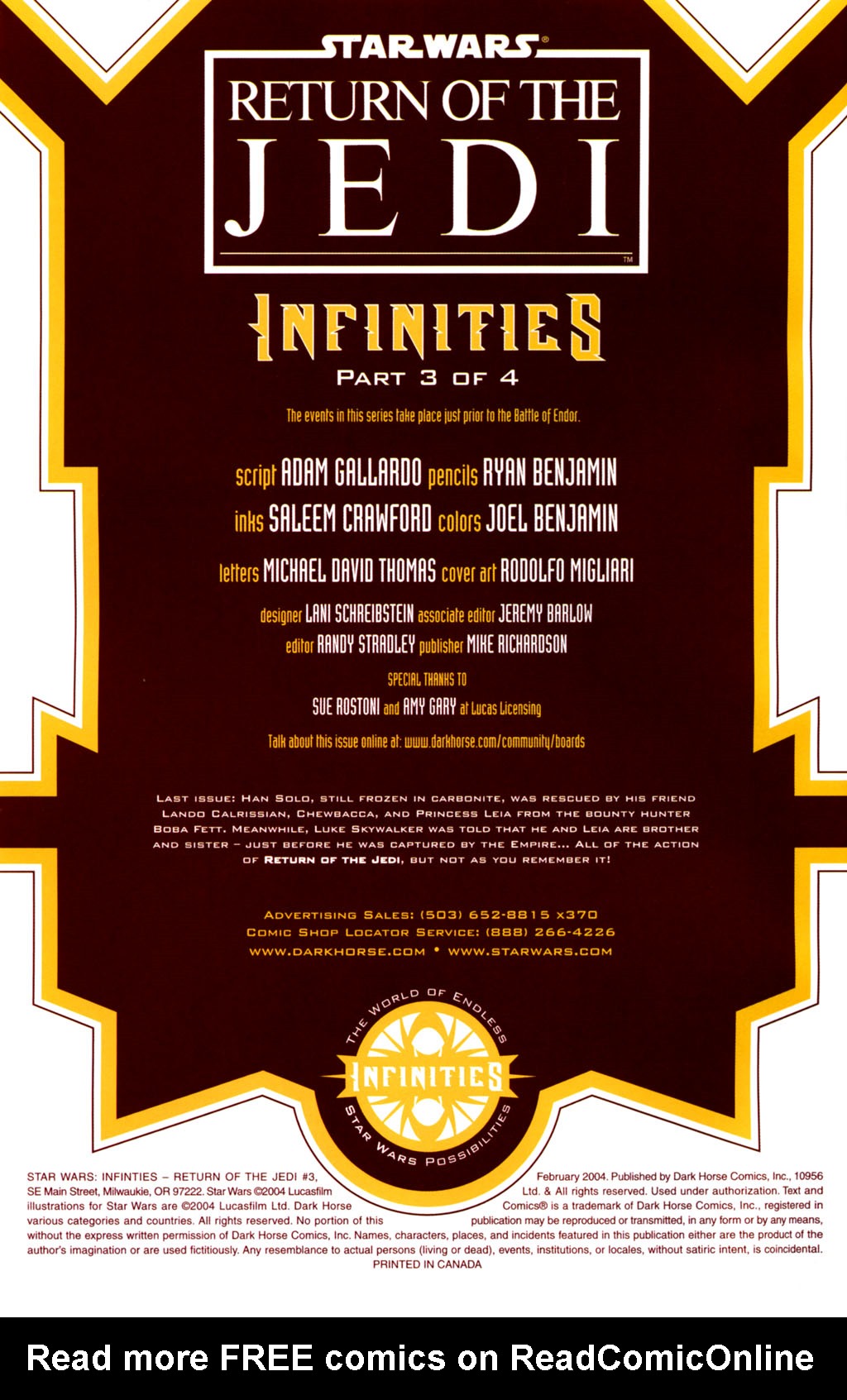Read online Star Wars: Infinities - Return of the Jedi comic -  Issue #3 - 3