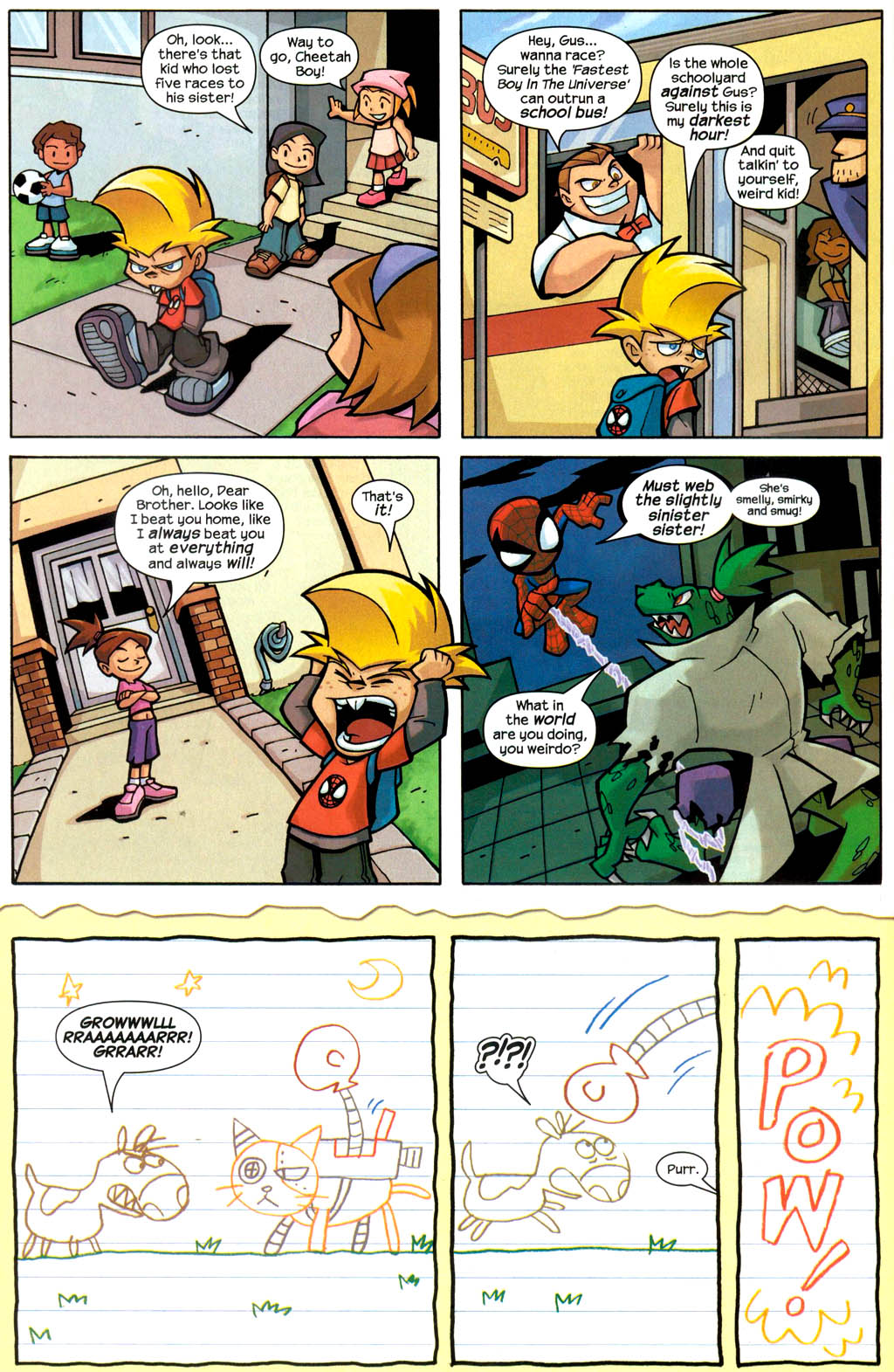 Read online Marvelous Adventures of Gus Beezer comic -  Issue # Gus Beezer and Spider-Man - 11