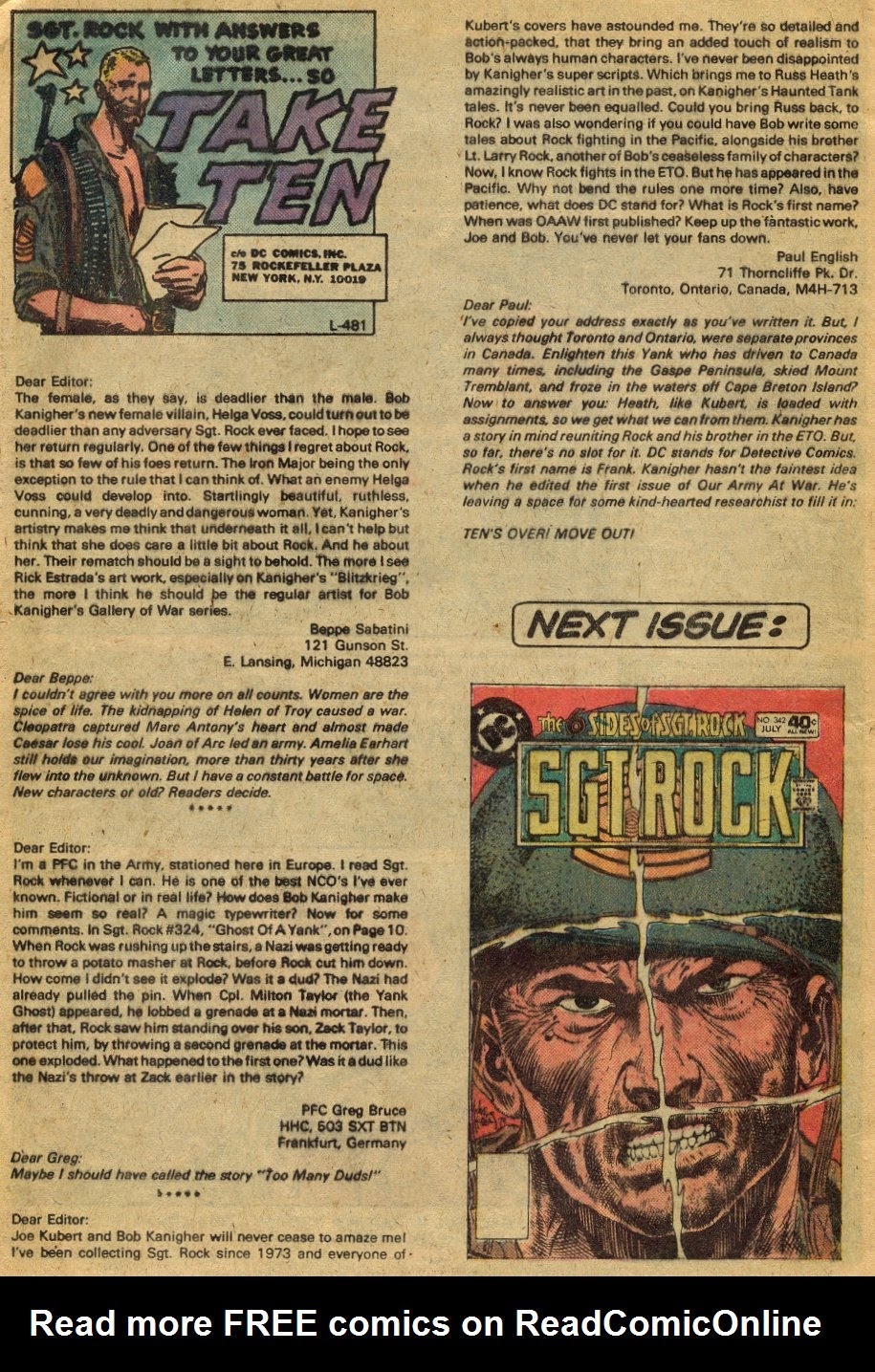 Read online Sgt. Rock comic -  Issue #341 - 19