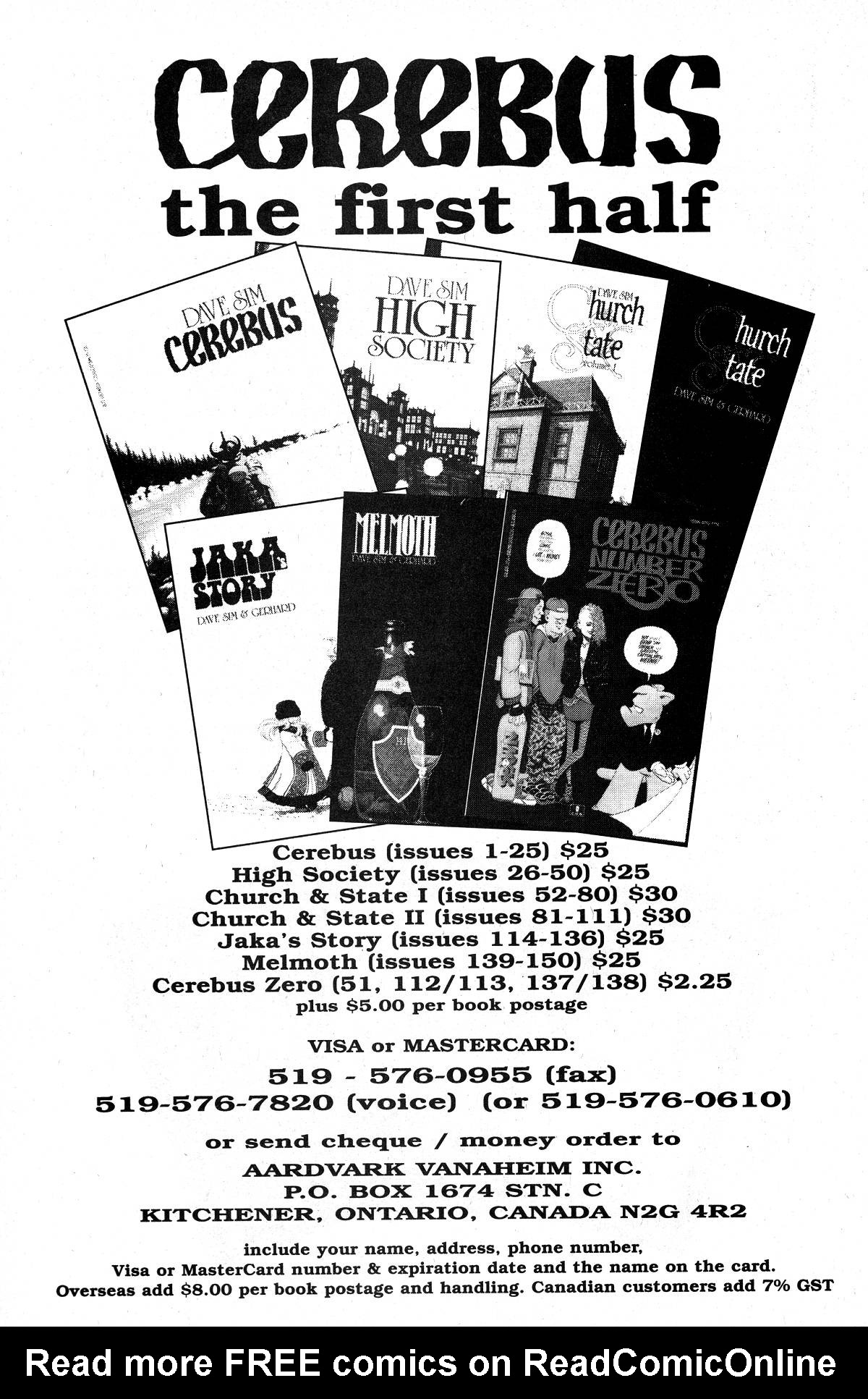 Read online Cerebus comic -  Issue #243 - 25