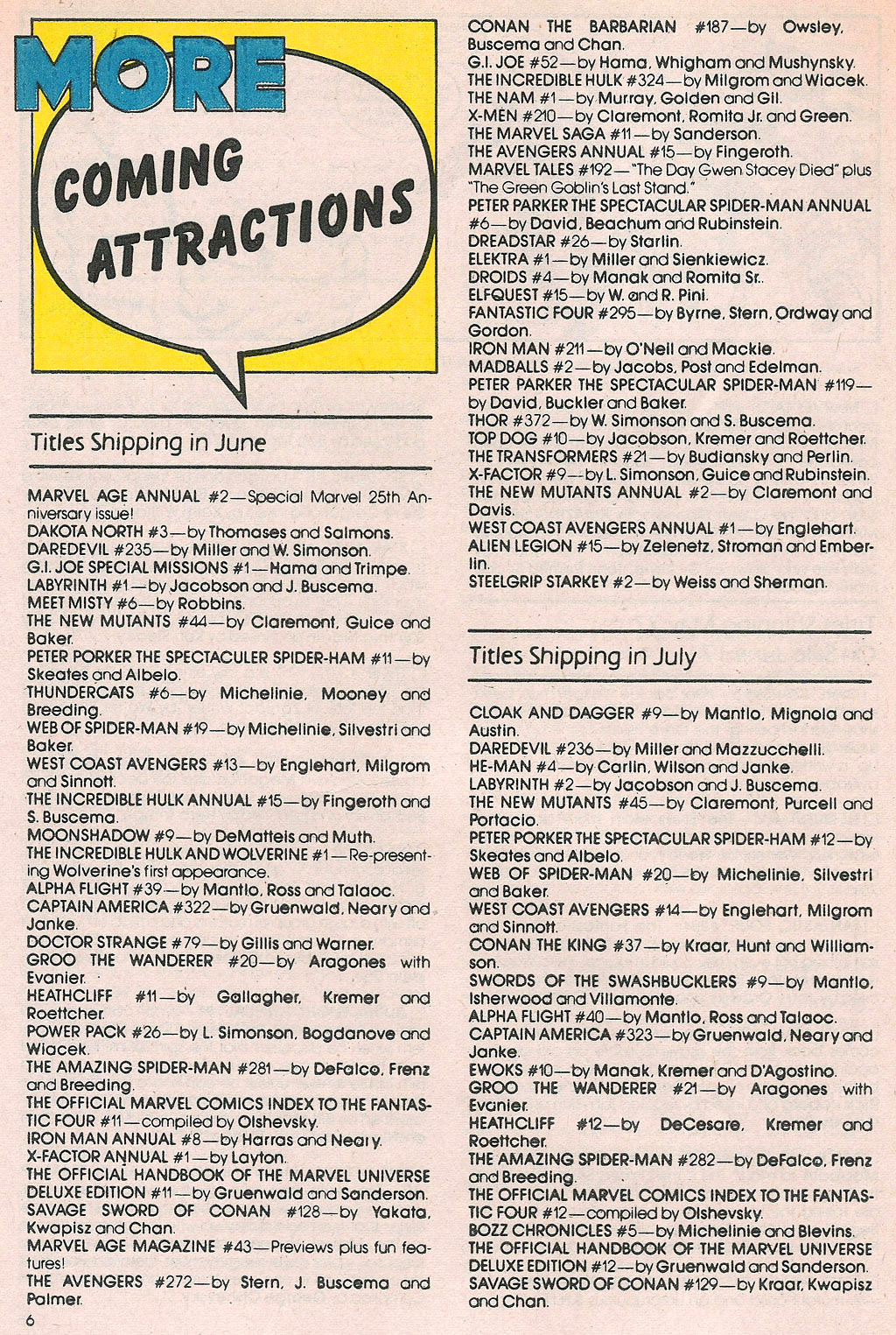 Read online Marvel Age comic -  Issue #41 - 7