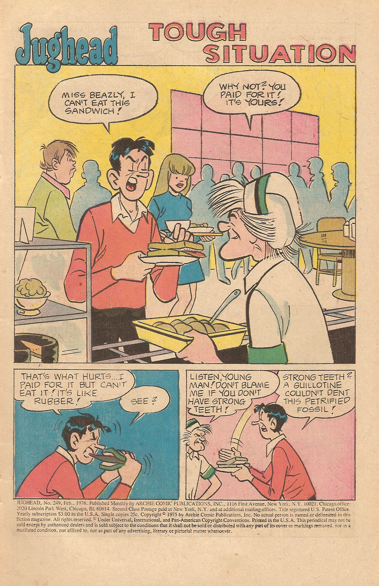 Read online Jughead (1965) comic -  Issue #249 - 3