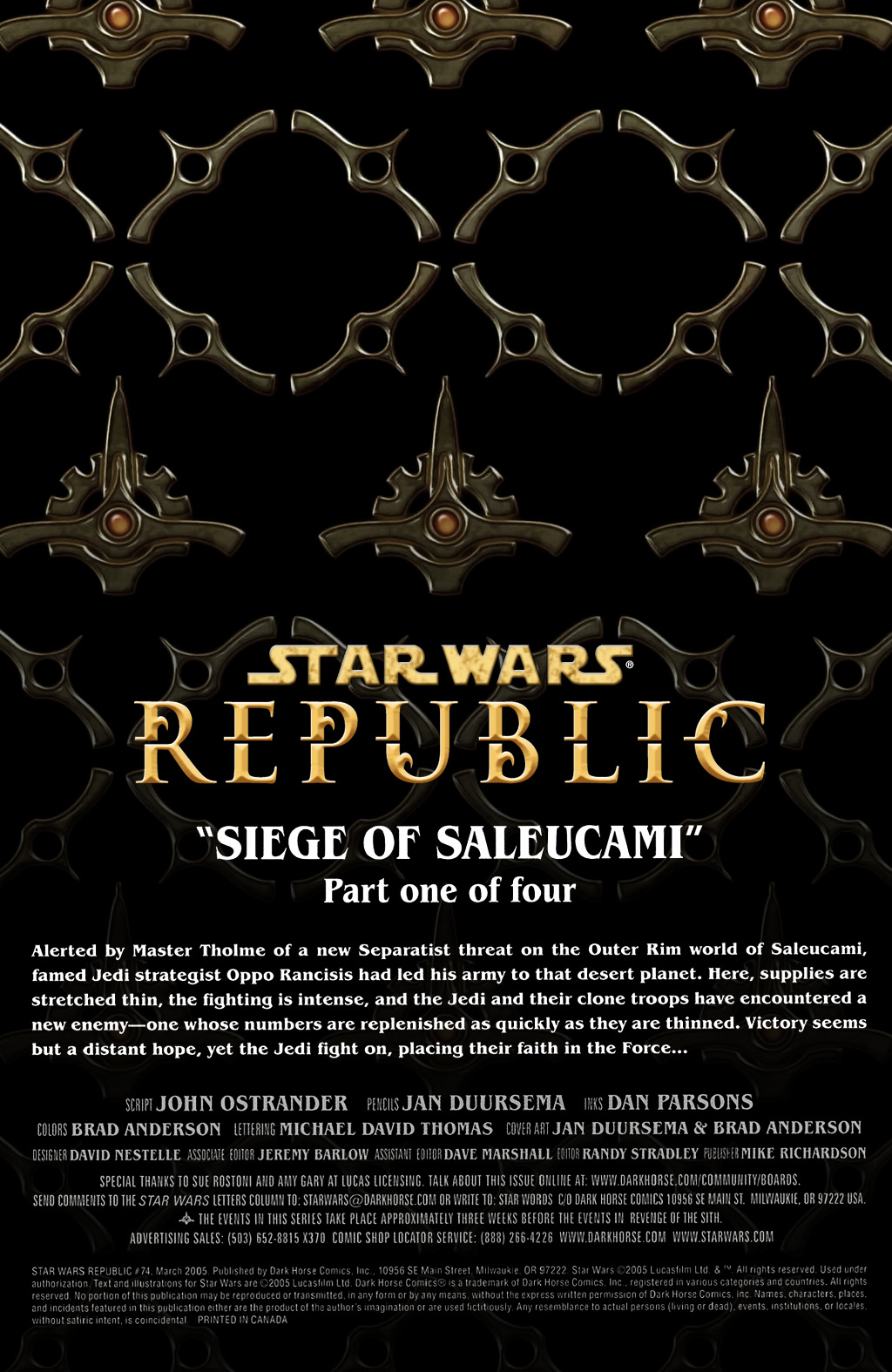 Read online Star Wars: Republic comic -  Issue #74 - 2