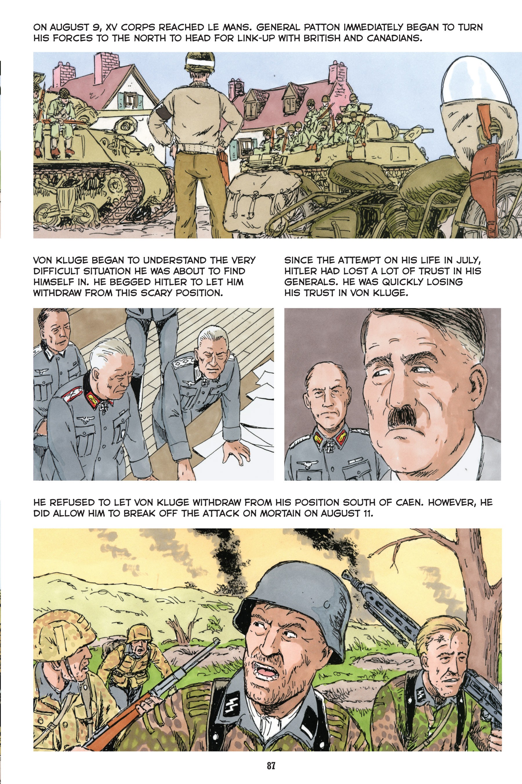 Read online Normandy: A Graphic History of D-Day, the Allied Invasion of Hitler's Fortress Europe comic -  Issue # TPB - 88