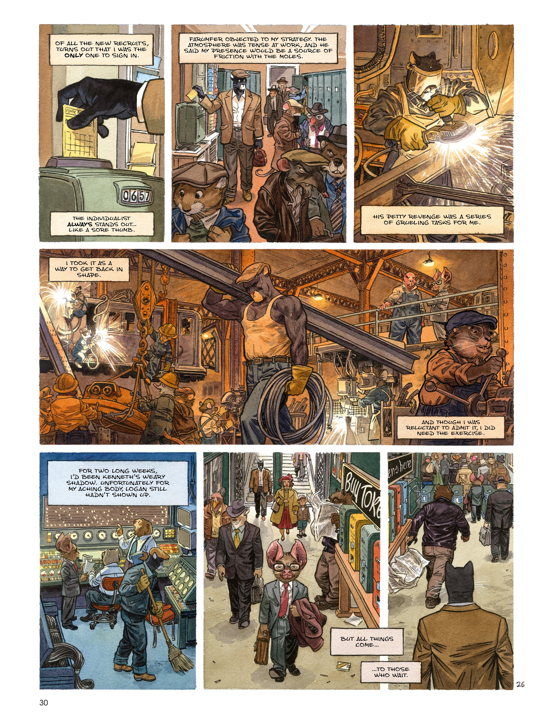 Read online Blacksad: They All Fall Down · Part One comic -  Issue # TPB - 32