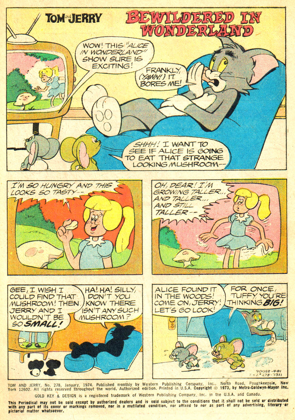 Read online Tom and Jerry comic -  Issue #278 - 2