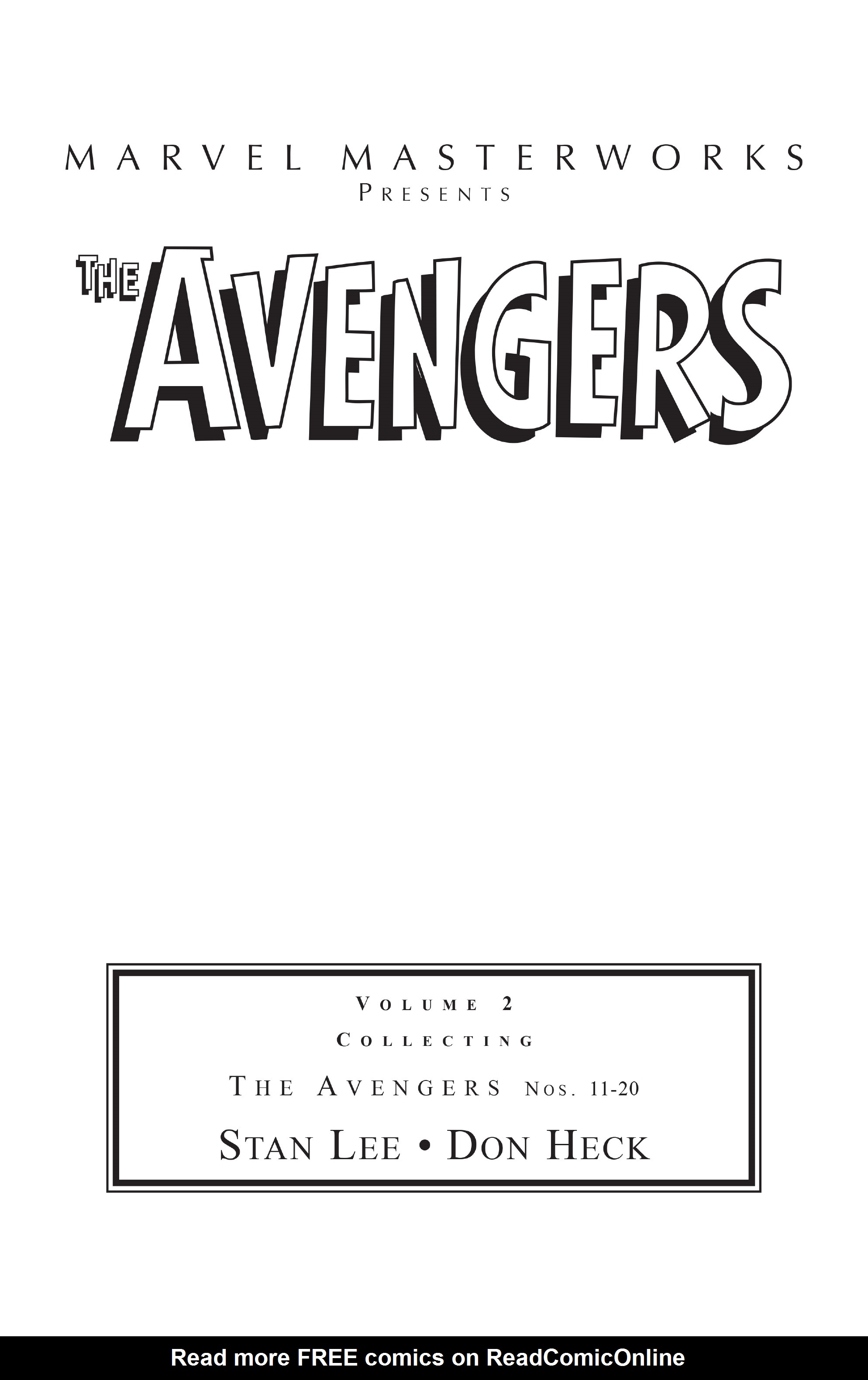 Read online Marvel Masterworks: The Avengers comic -  Issue # TPB 2 (Part 1) - 2