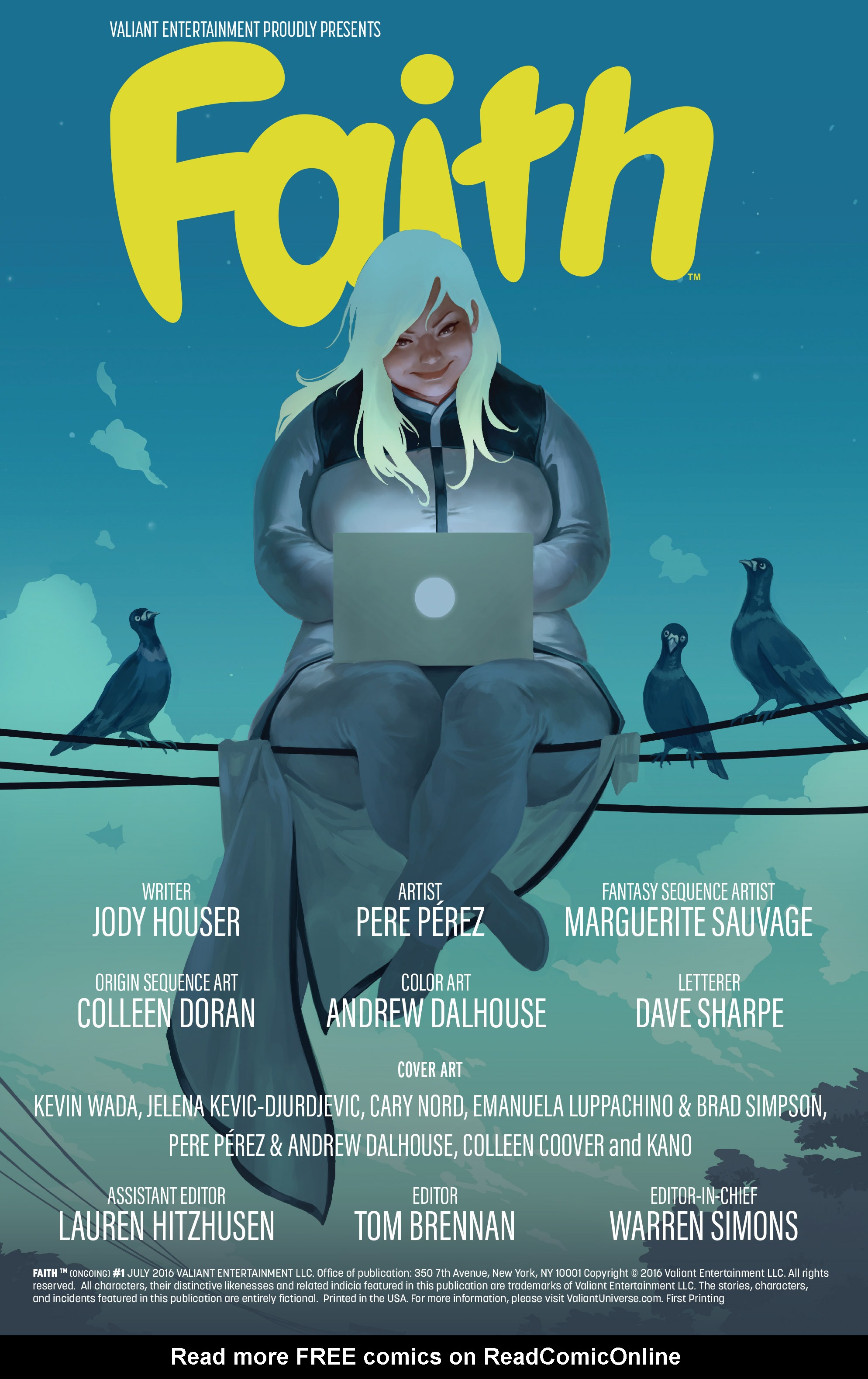 Read online Faith (II) comic -  Issue #1 - 2