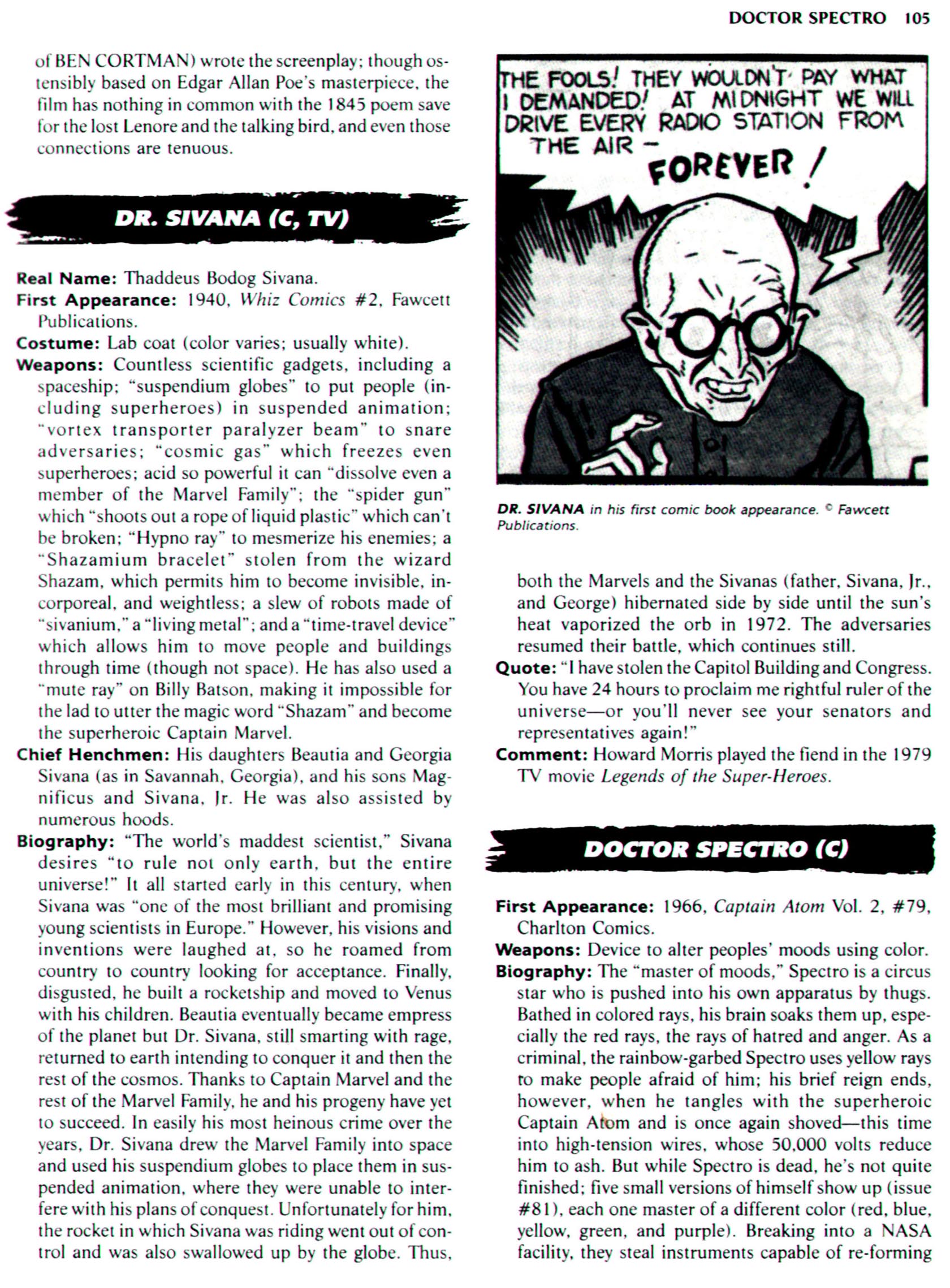 Read online The Encyclopedia of Super Villains comic -  Issue # TPB (Part 1) - 123