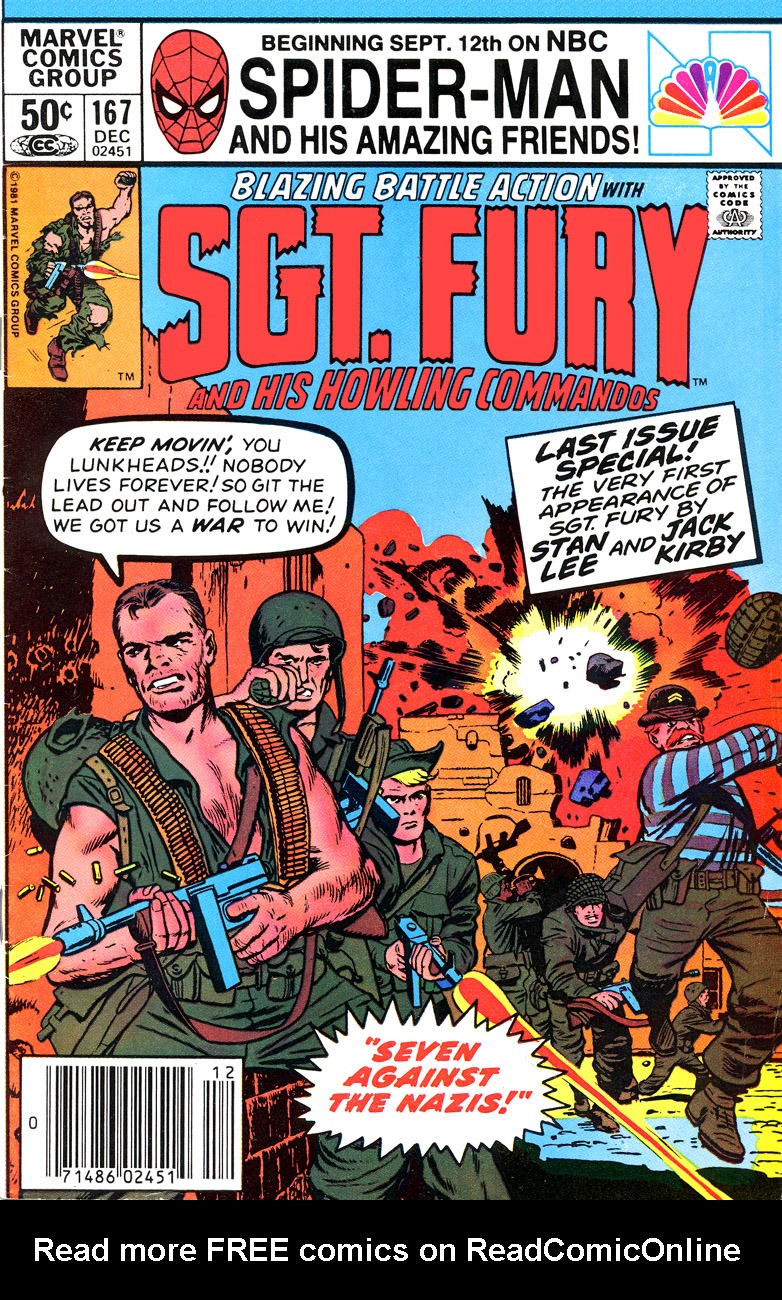 Read online Sgt. Fury comic -  Issue #167 - 1
