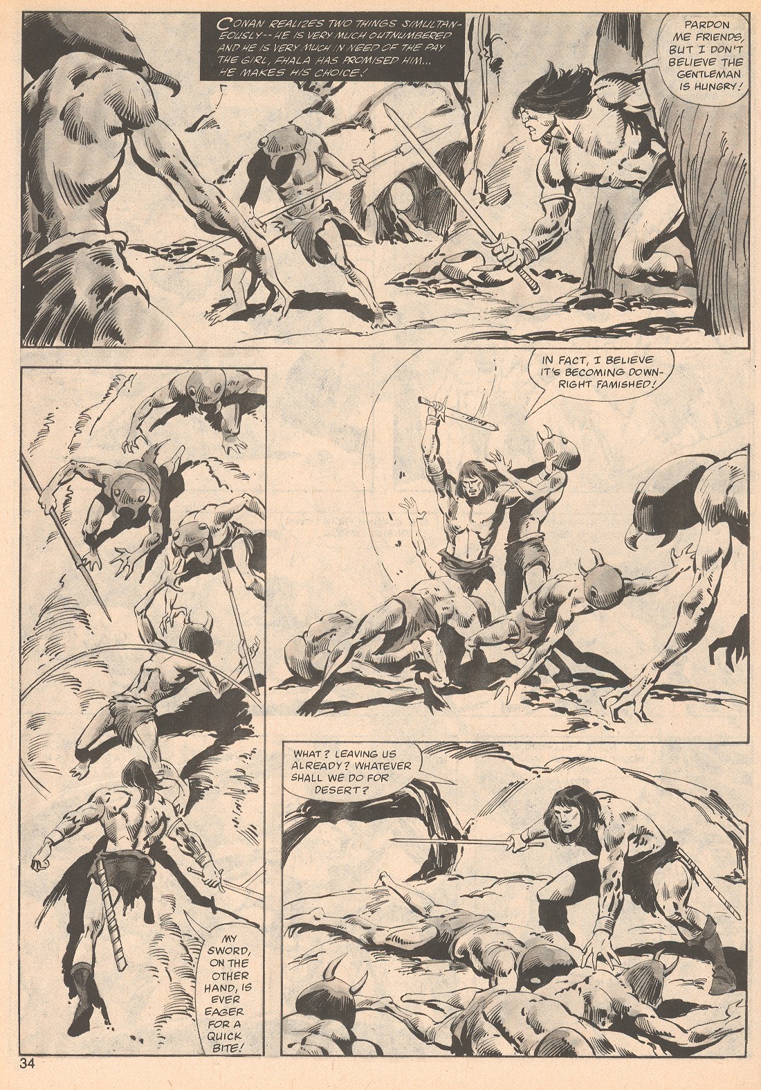 Read online The Savage Sword Of Conan comic -  Issue #70 - 34