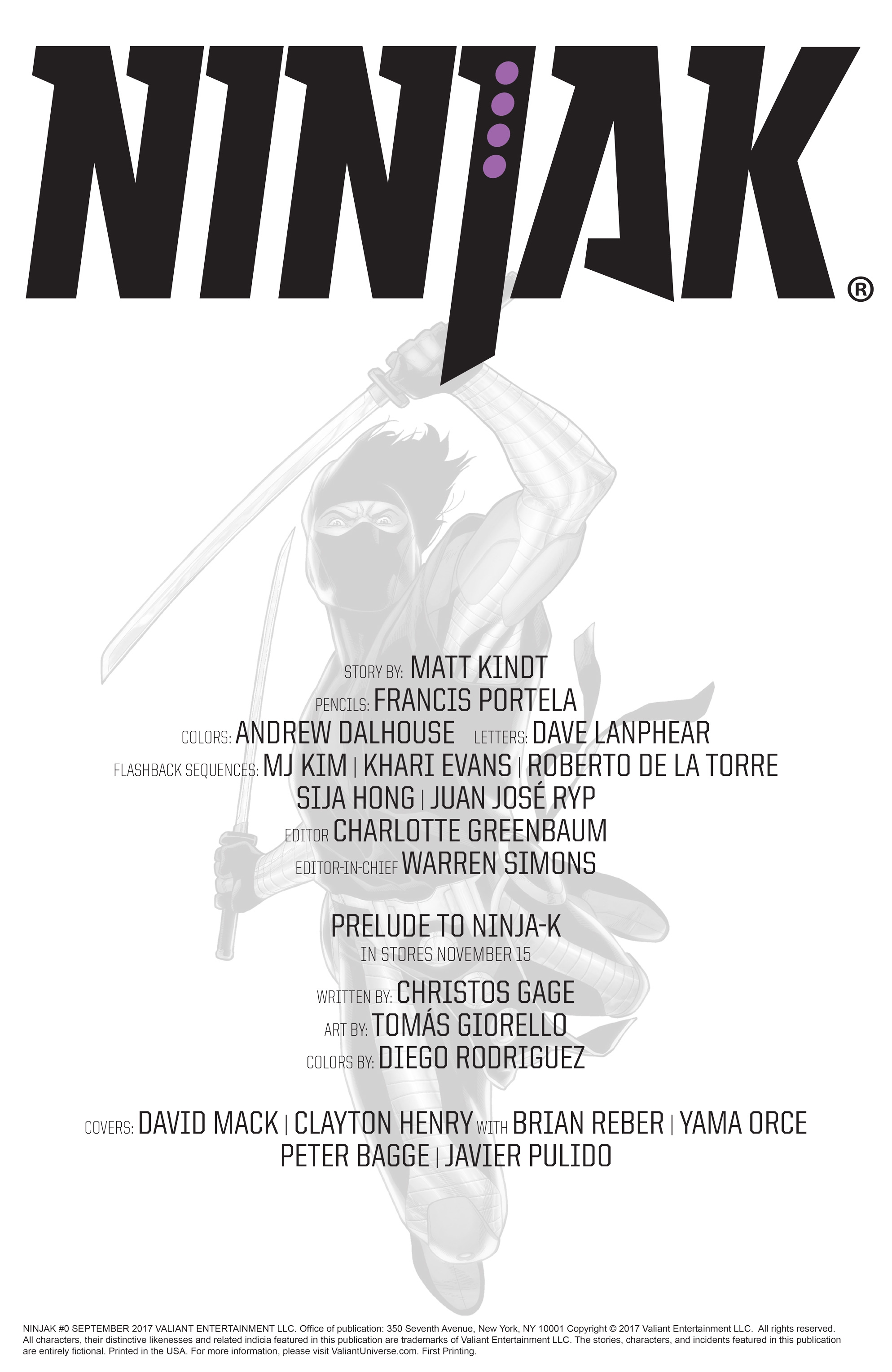 Read online Ninjak (2015) comic -  Issue #0 - 2