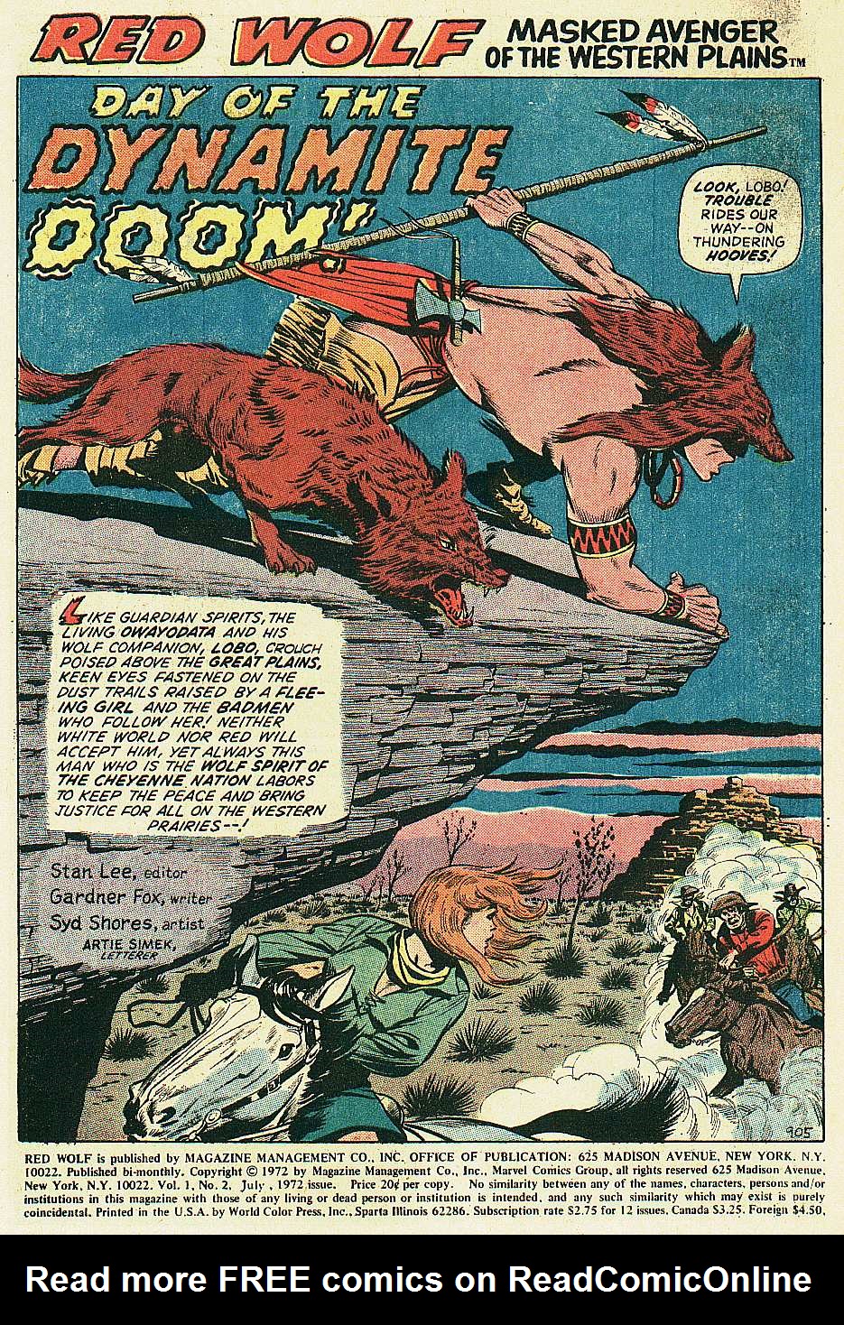 Read online Red Wolf (1972) comic -  Issue #2 - 2