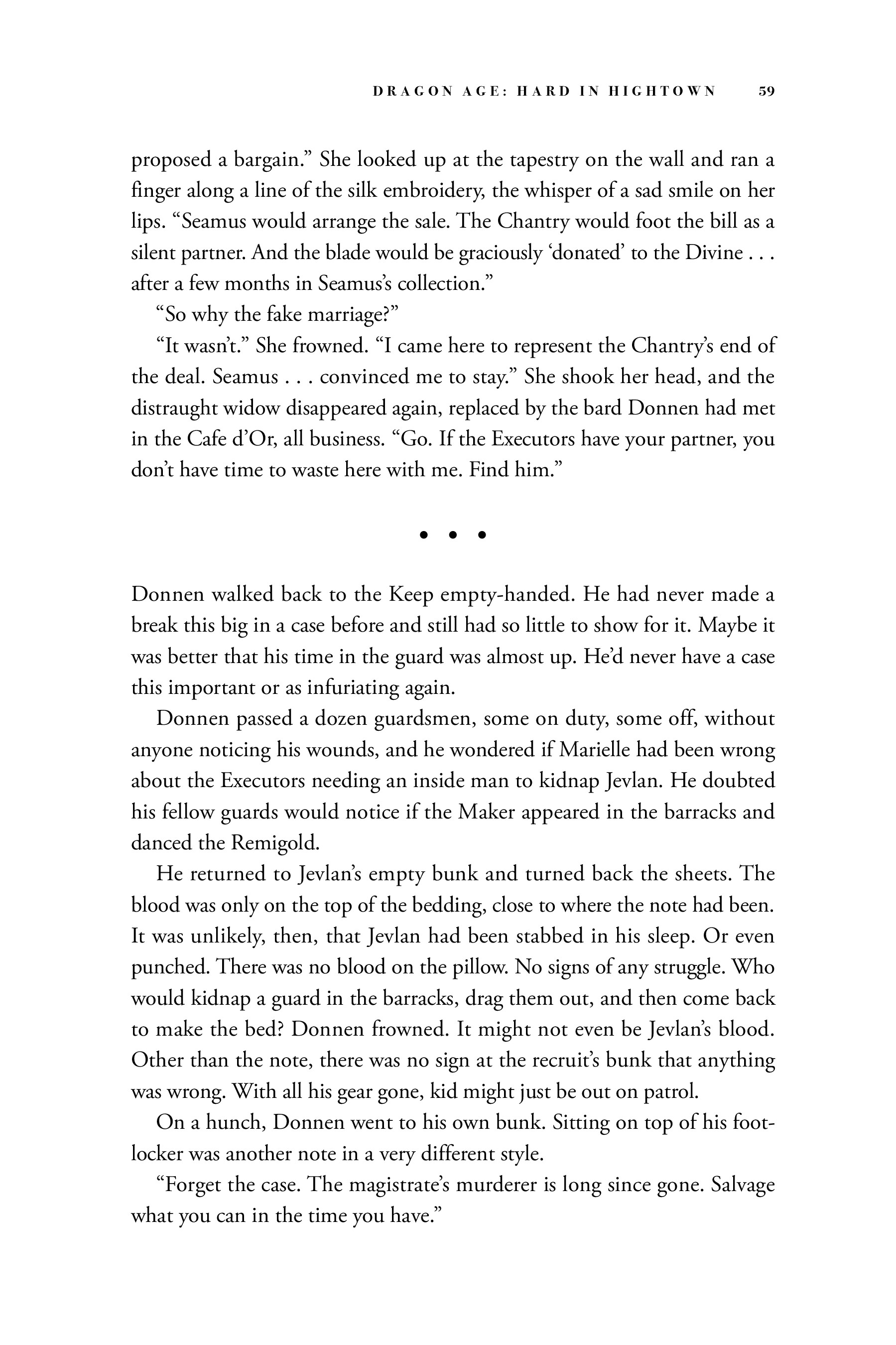 Read online Dragon Age: Hard in Hightown comic -  Issue # TPB - 60