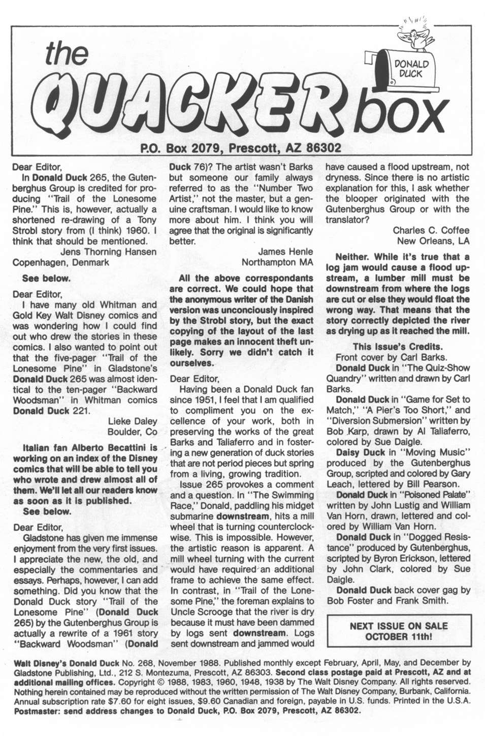 Read online Walt Disney's Donald Duck (1952) comic -  Issue #268 - 2