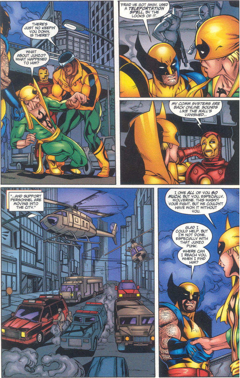 Read online Iron Fist / Wolverine comic -  Issue #4 - 23