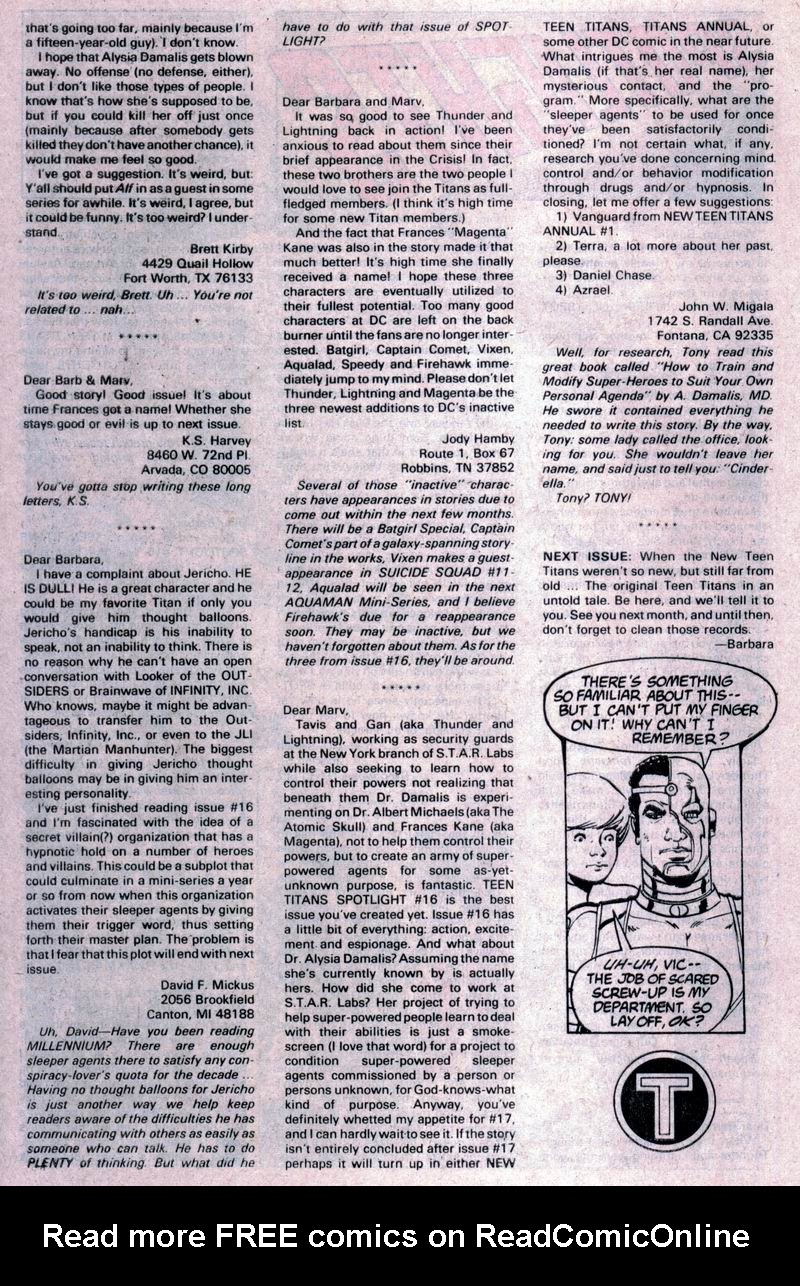 Read online Teen Titans Spotlight comic -  Issue #20 - 25