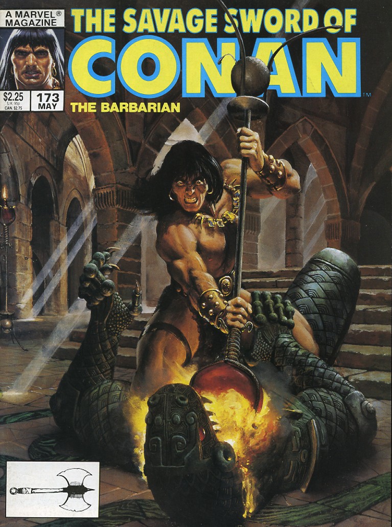 Read online The Savage Sword Of Conan comic -  Issue #173 - 1