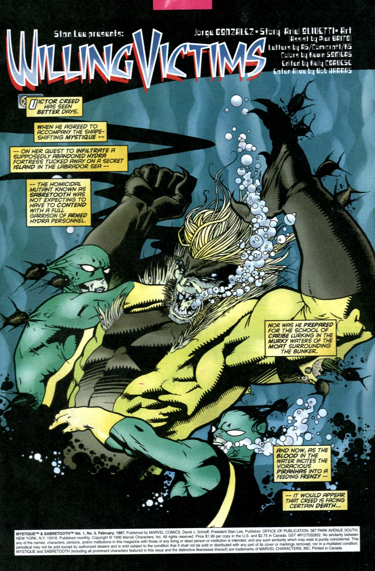 Read online Sabretooth and Mystique comic -  Issue #3 - 2