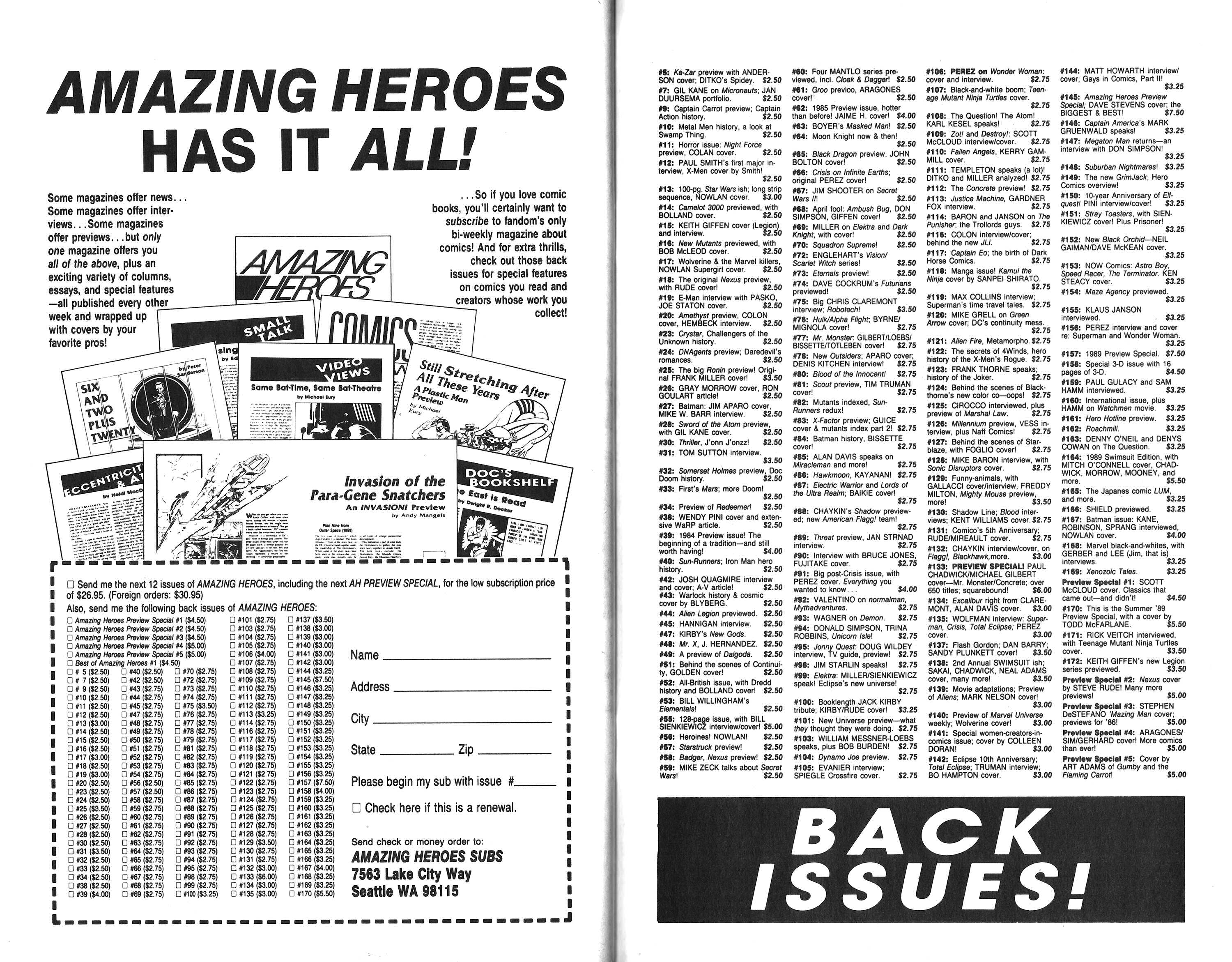 Read online Amazing Heroes comic -  Issue #194 - 41
