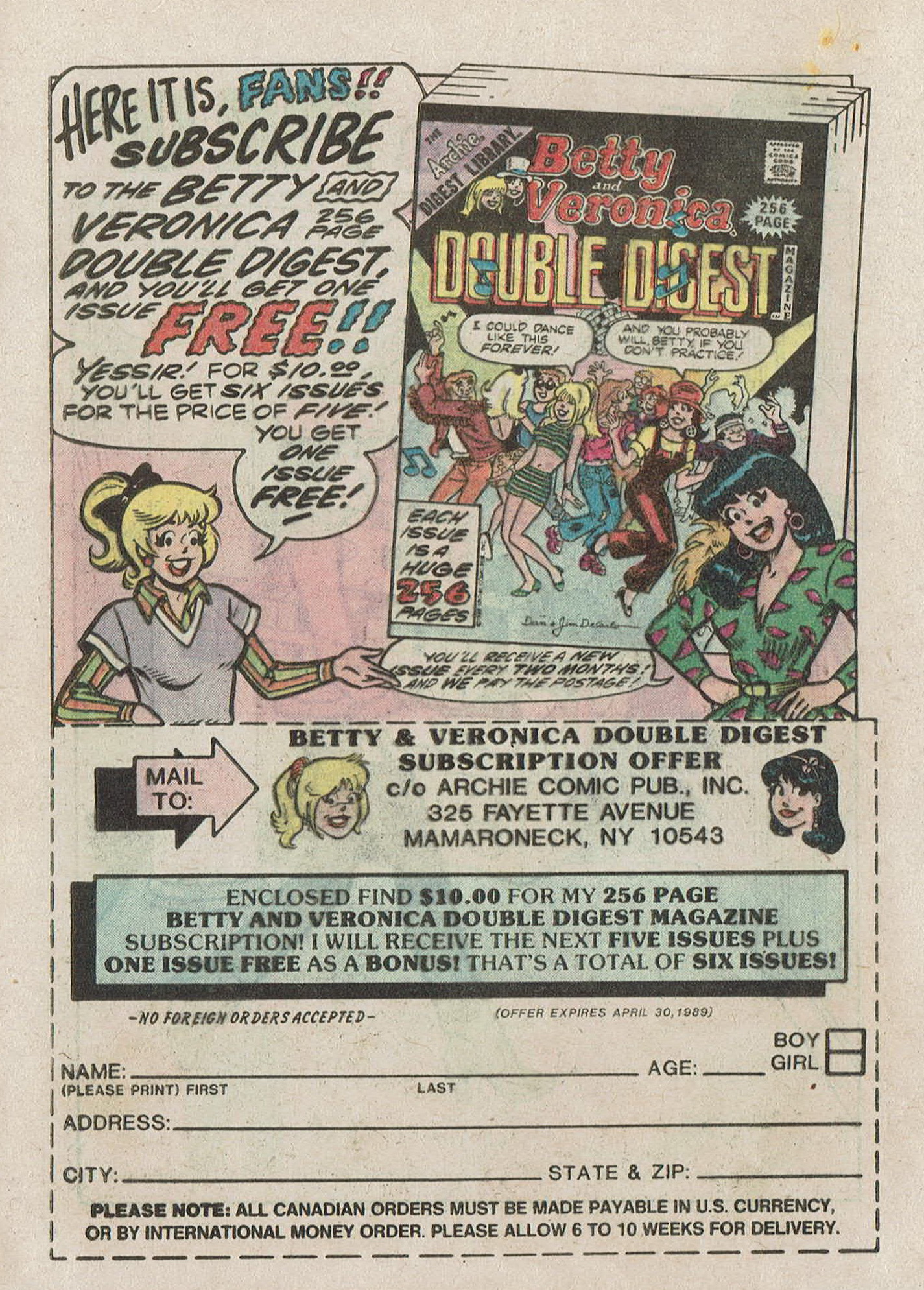 Read online Betty and Veronica Digest Magazine comic -  Issue #34 - 12