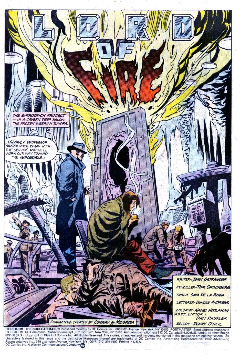 Read online Firestorm, the Nuclear Man comic -  Issue #83 - 2