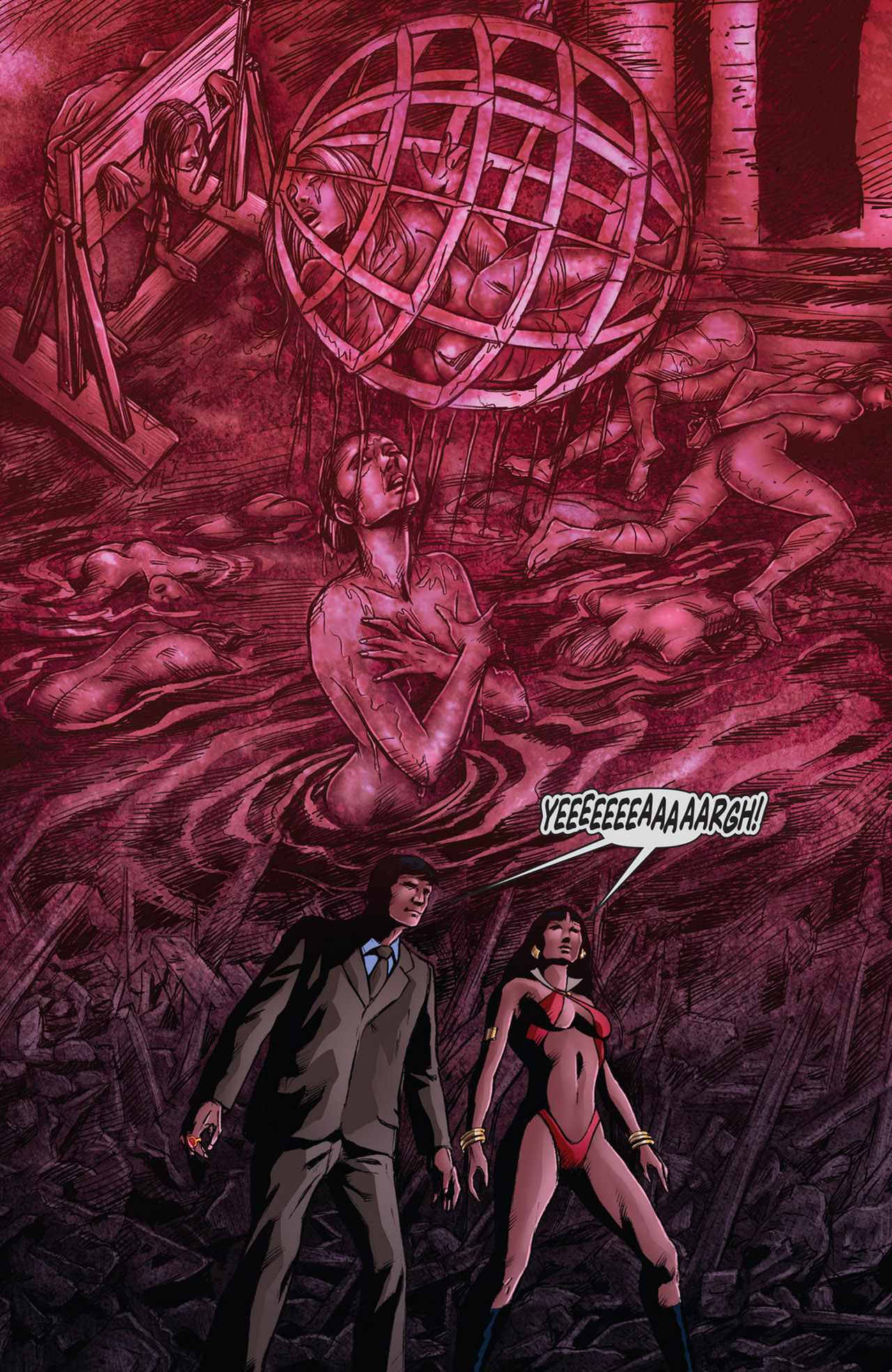 Read online Dark Shadows/Vampirella comic -  Issue #5 - 17