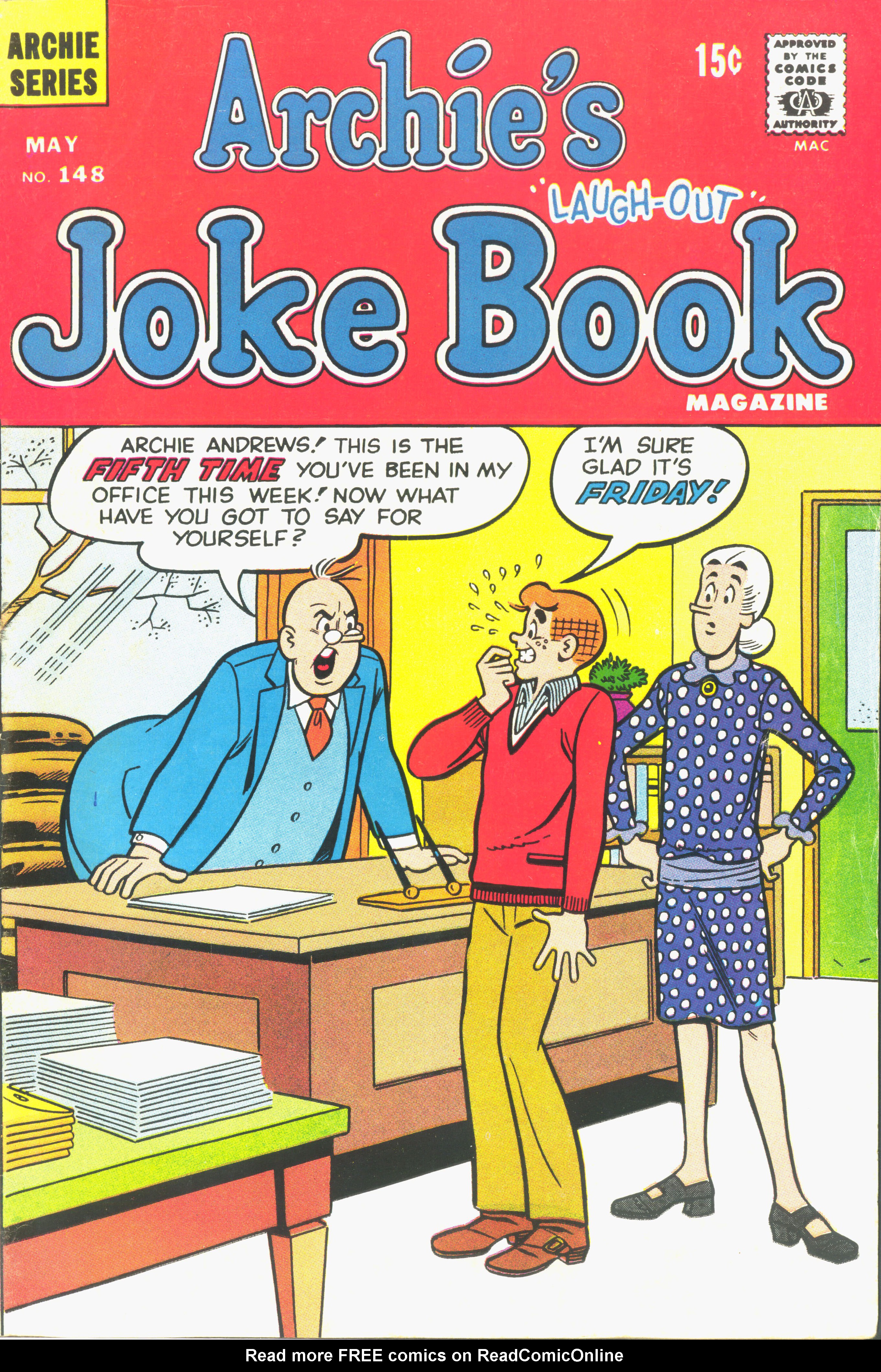 Read online Archie's Joke Book Magazine comic -  Issue #148 - 1