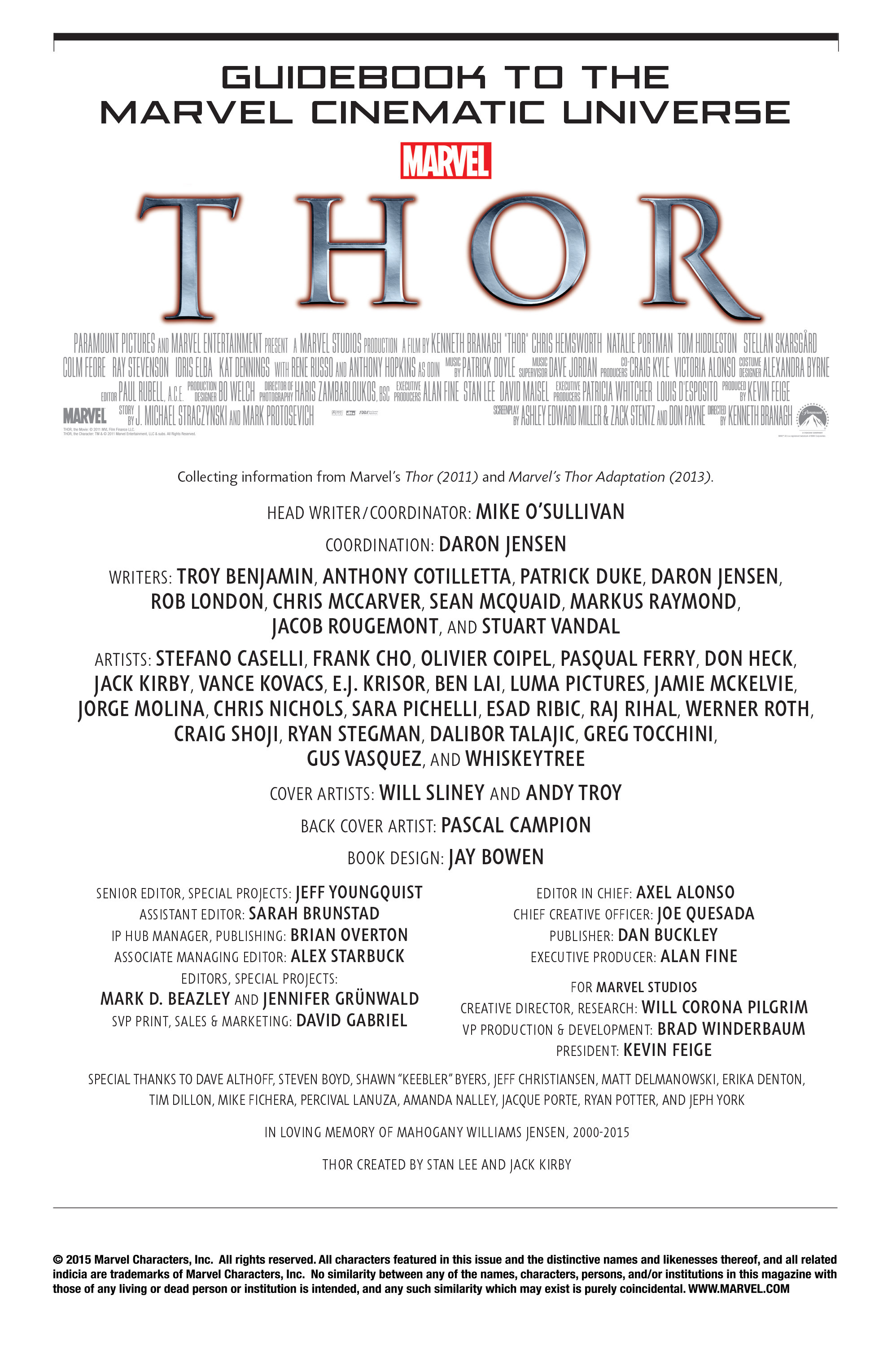 Read online Guidebook to the Marvel Cinematic Universe - Marvel's Thor comic -  Issue # Full - 2