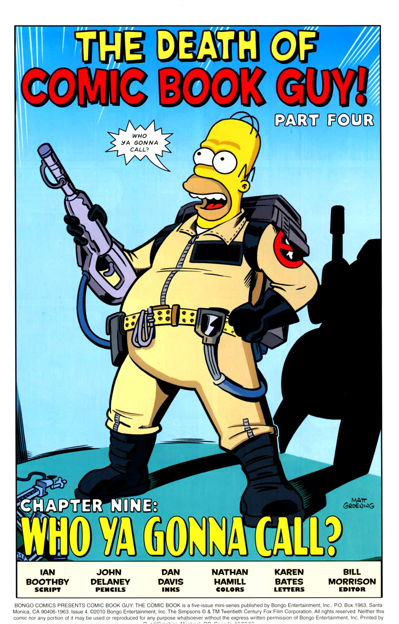 Read online Bongo Comics presents Comic Book Guy: The Comic Book comic -  Issue #4 - 3