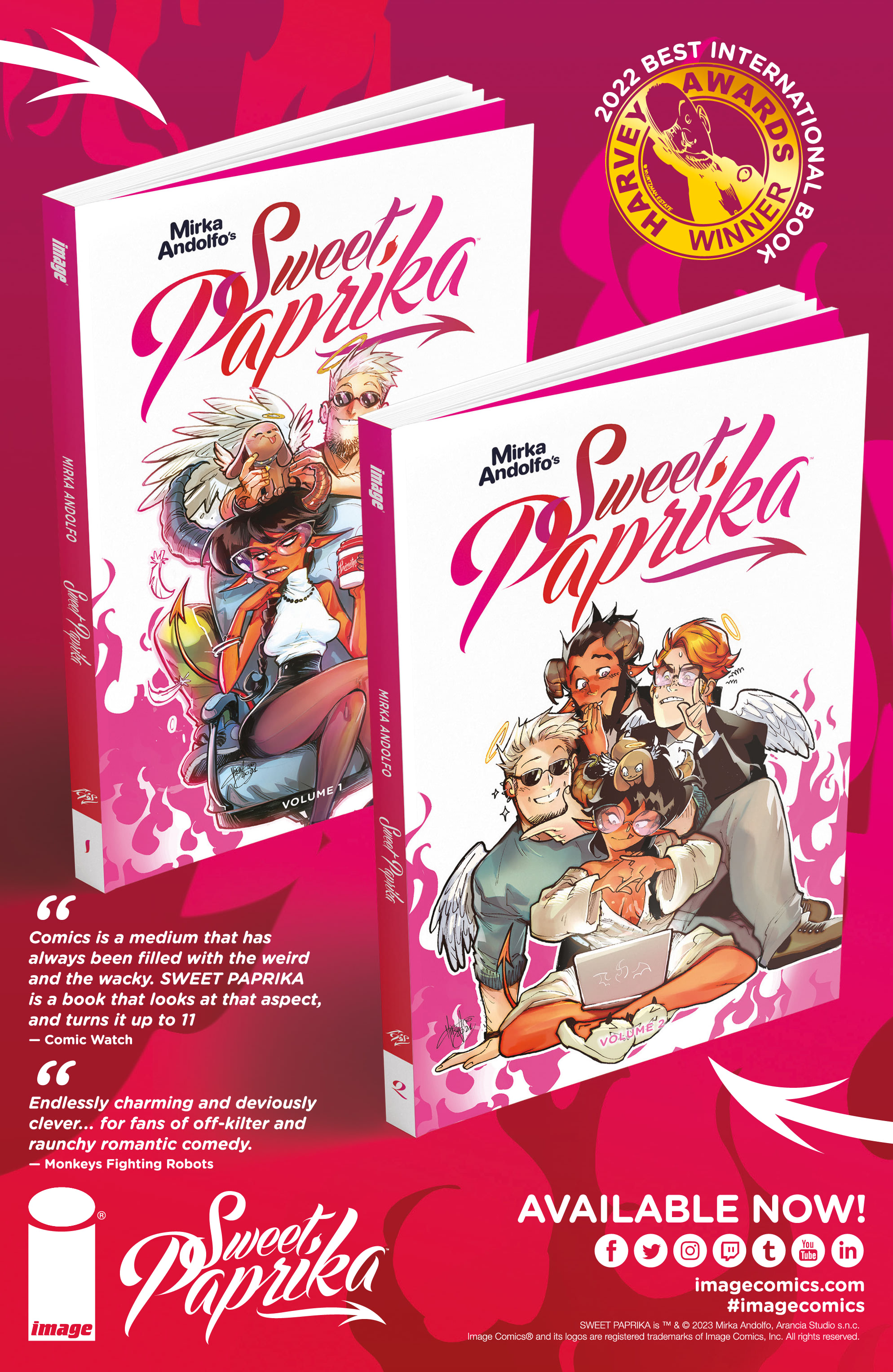 Read online Mirka Andolfo's Sweet Paprika: Black White & Pink (One-Shot) comic -  Issue # Full - 53