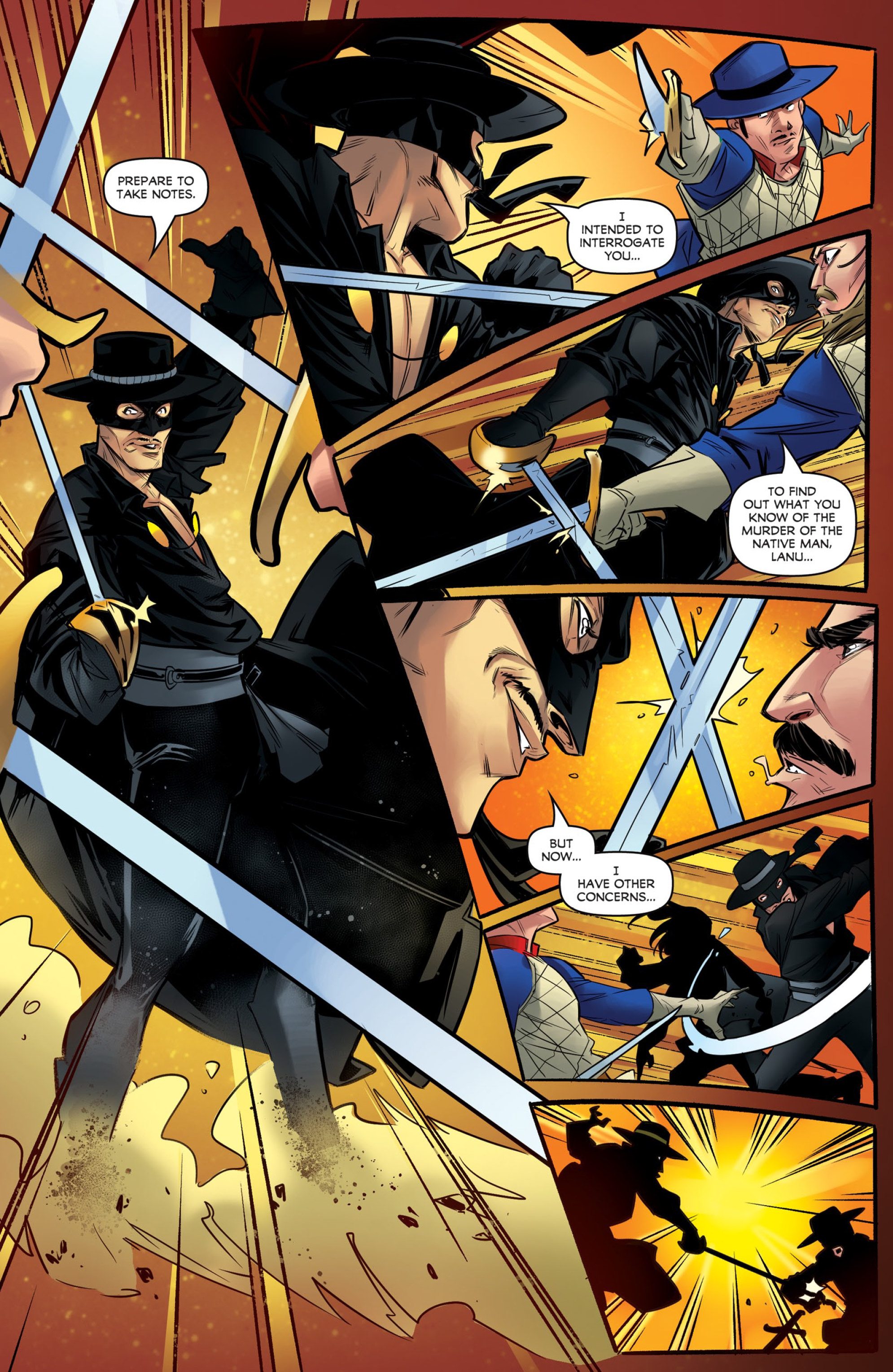 Read online Zorro: Sacrilege comic -  Issue #3 - 12