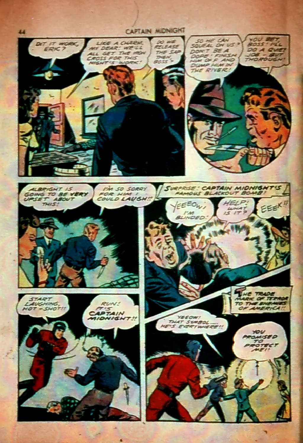 Read online Captain Midnight (1942) comic -  Issue #1 - 44