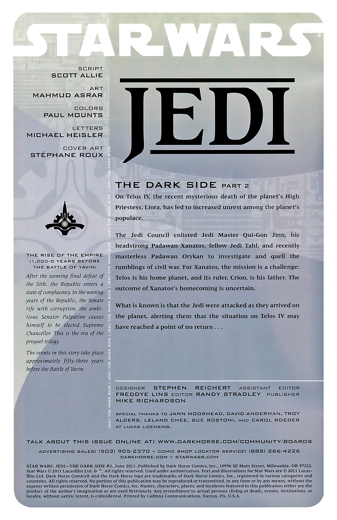 Read online Star Wars: Jedi - The Dark Side comic -  Issue #2 - 2