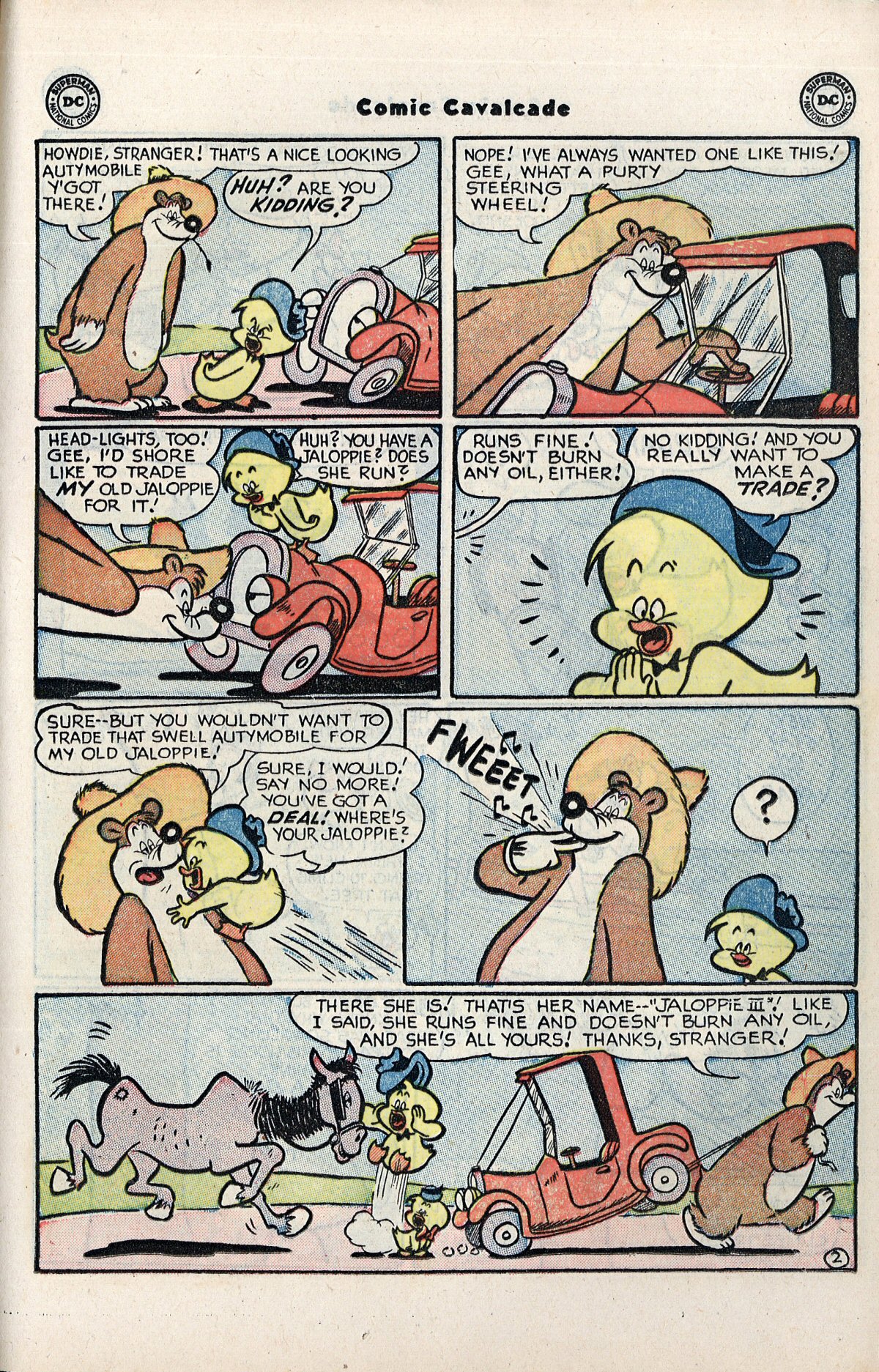 Read online Comic Cavalcade comic -  Issue #59 - 27
