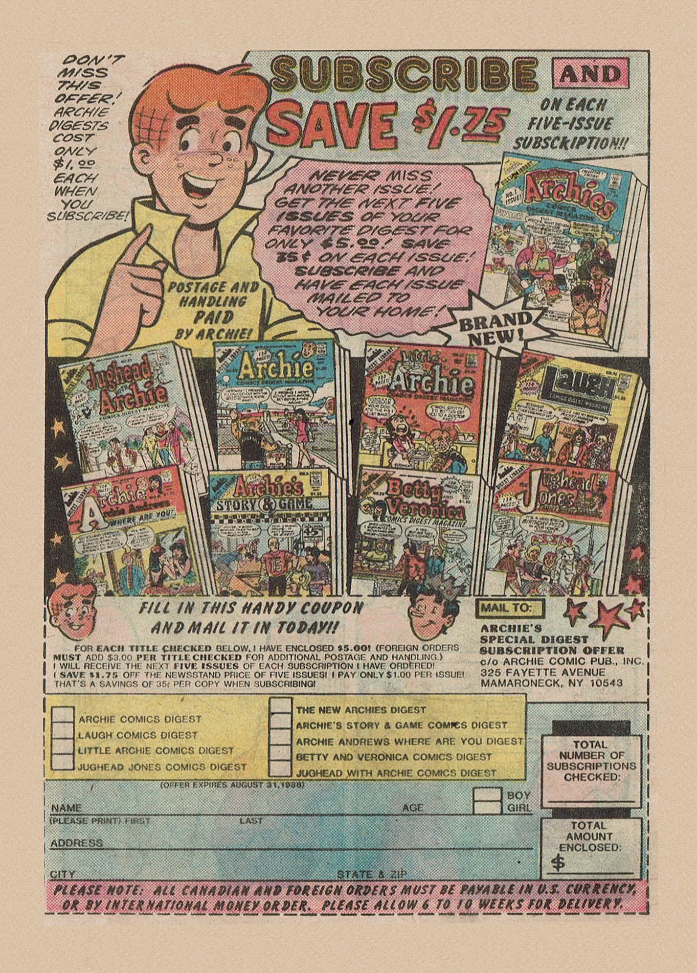 Read online Archie Annual Digest Magazine comic -  Issue #52 - 97