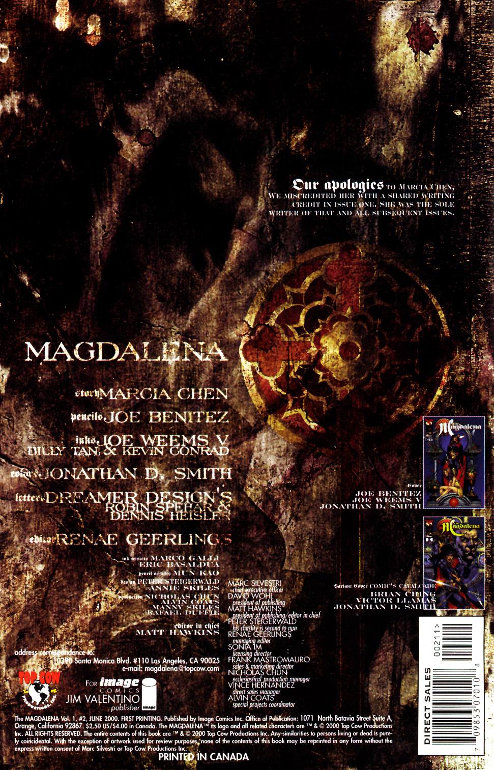 Read online The Magdalena (2000) comic -  Issue #2 - 2