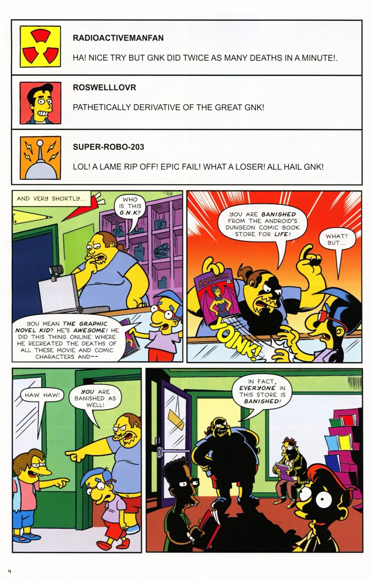Read online Bongo Comics presents Comic Book Guy: The Comic Book comic -  Issue #1 - 12