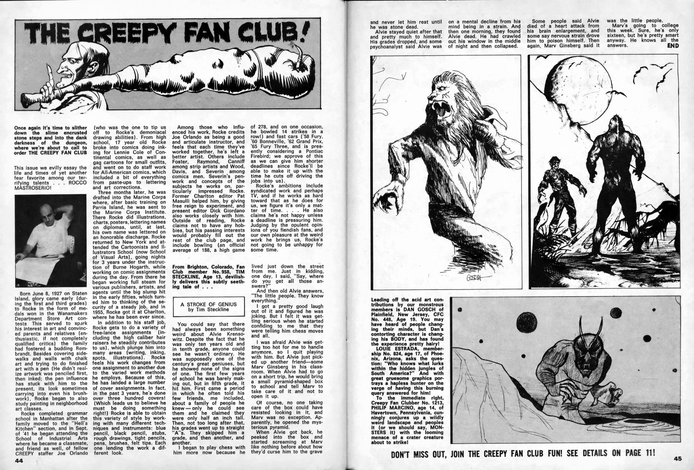 Read online Creepy (1964) comic -  Issue #16 - 44