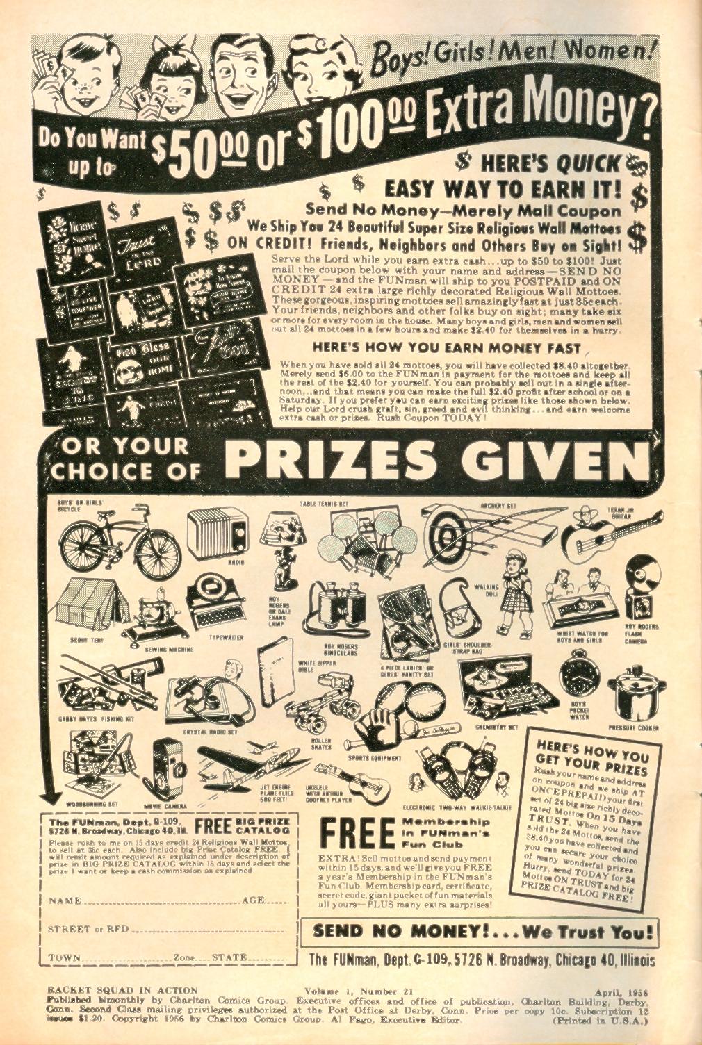 Read online Racket Squad in Action comic -  Issue #21 - 2